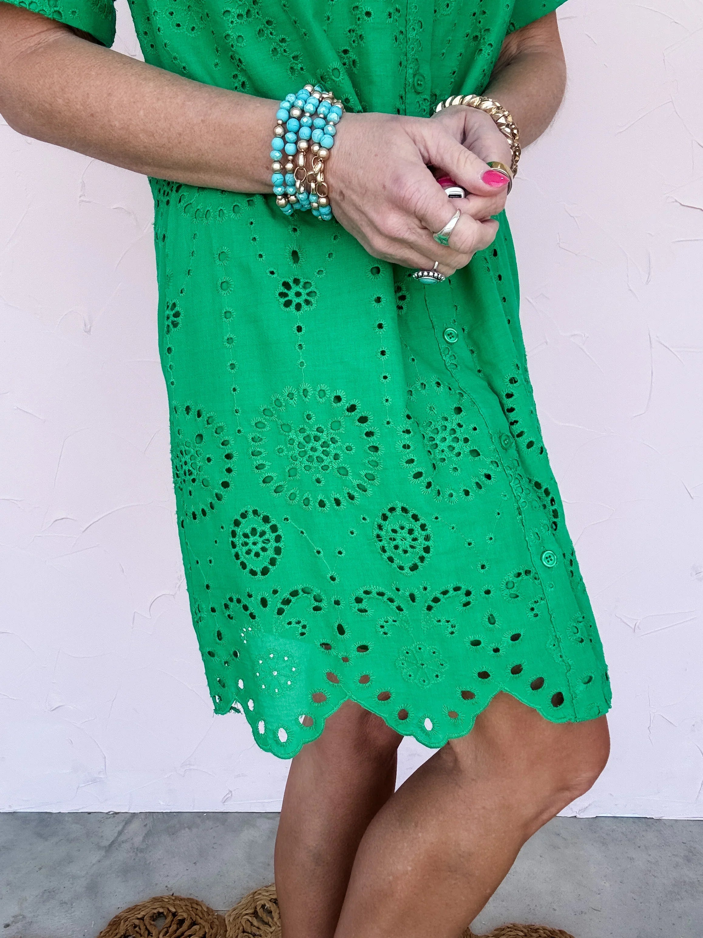 Bloom Eyelet Dress - 30% Off