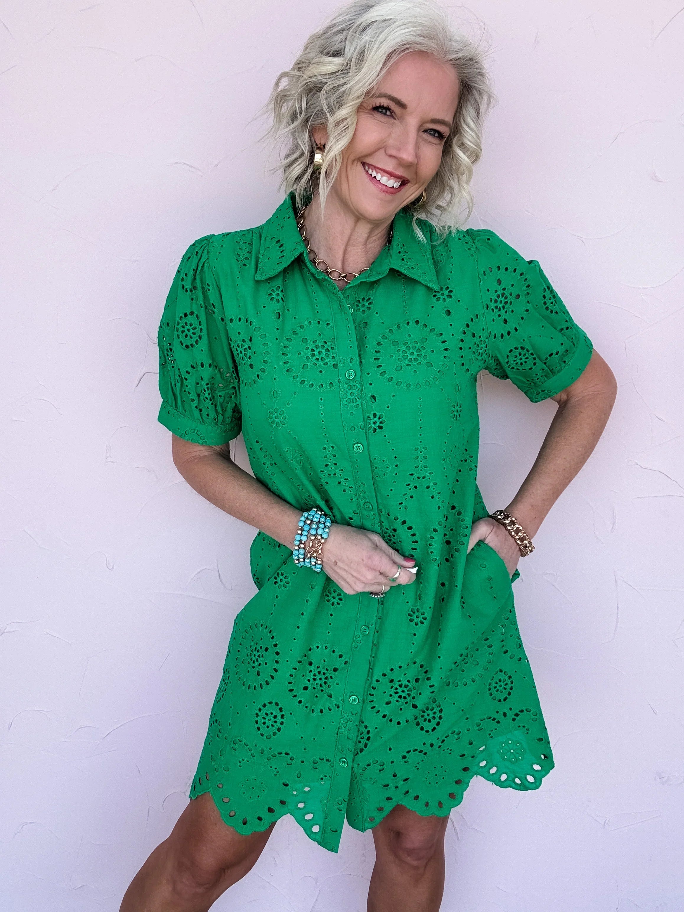 Bloom Eyelet Dress - 30% Off