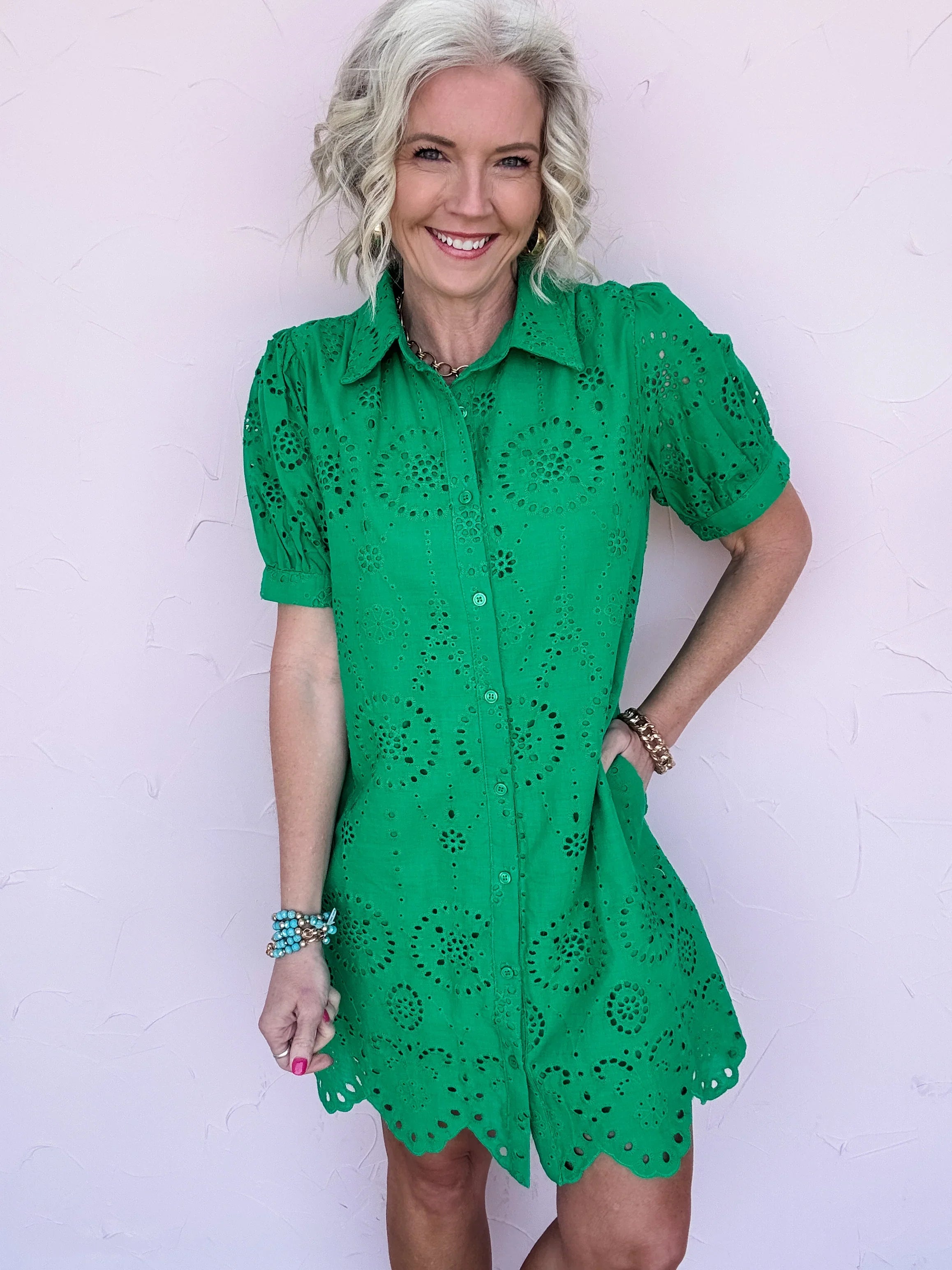 Bloom Eyelet Dress - 30% Off