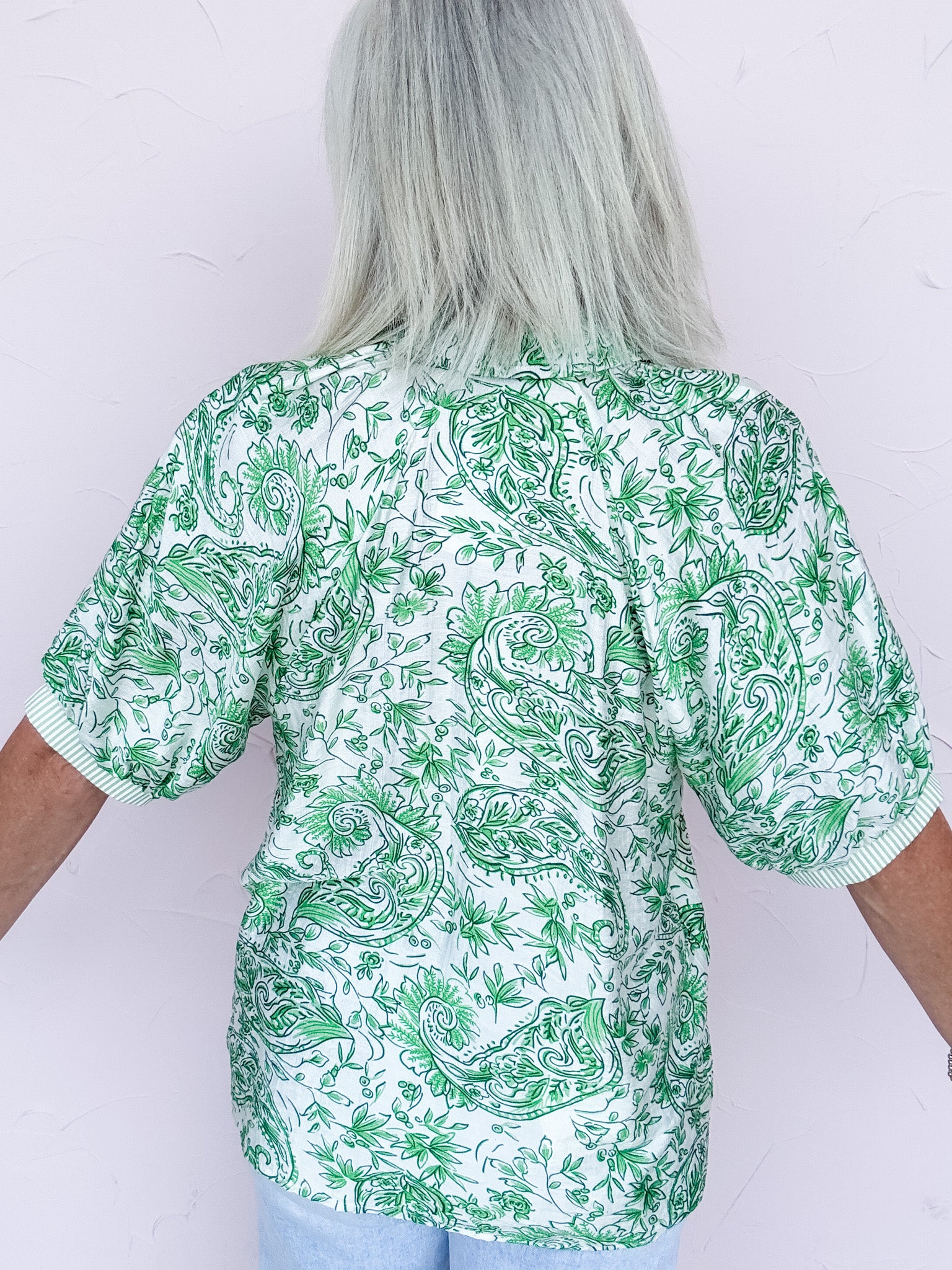 Porcelain Bloom Button Down