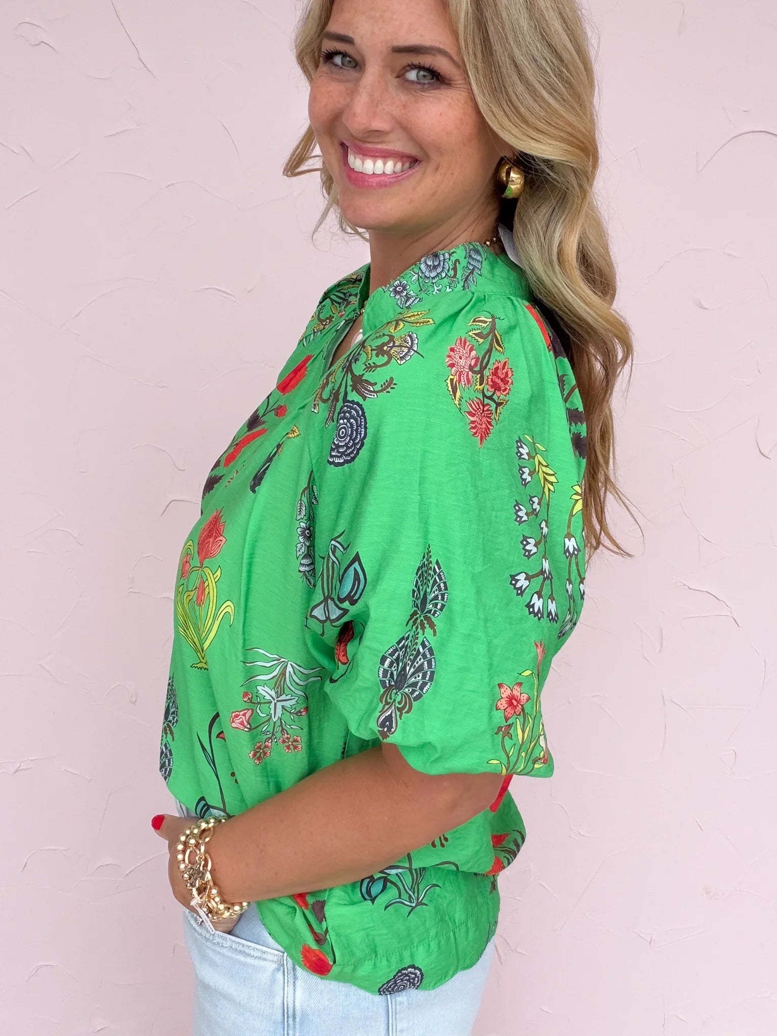 Front Porch Florals Top
