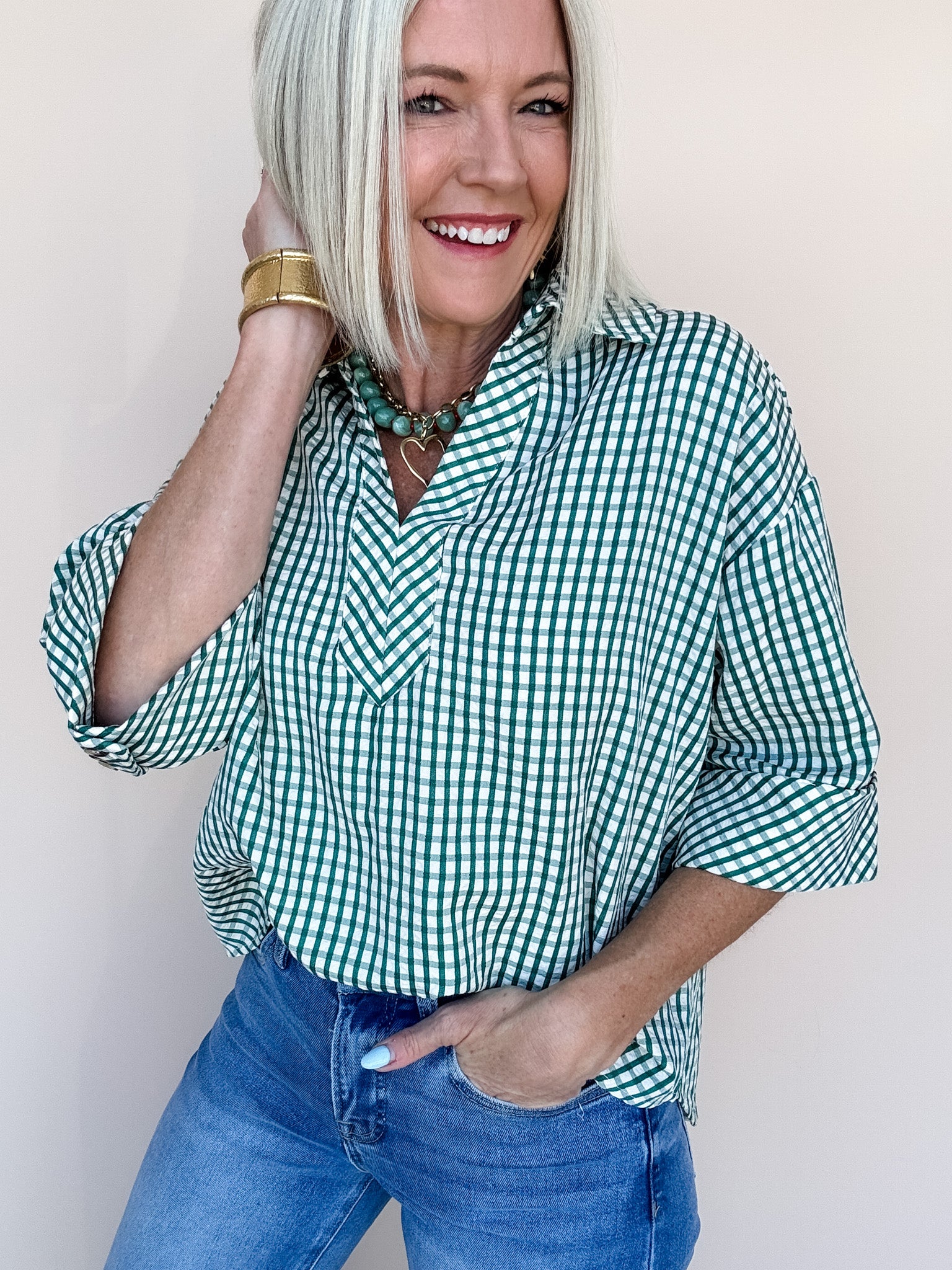Fernhill Gingham Top