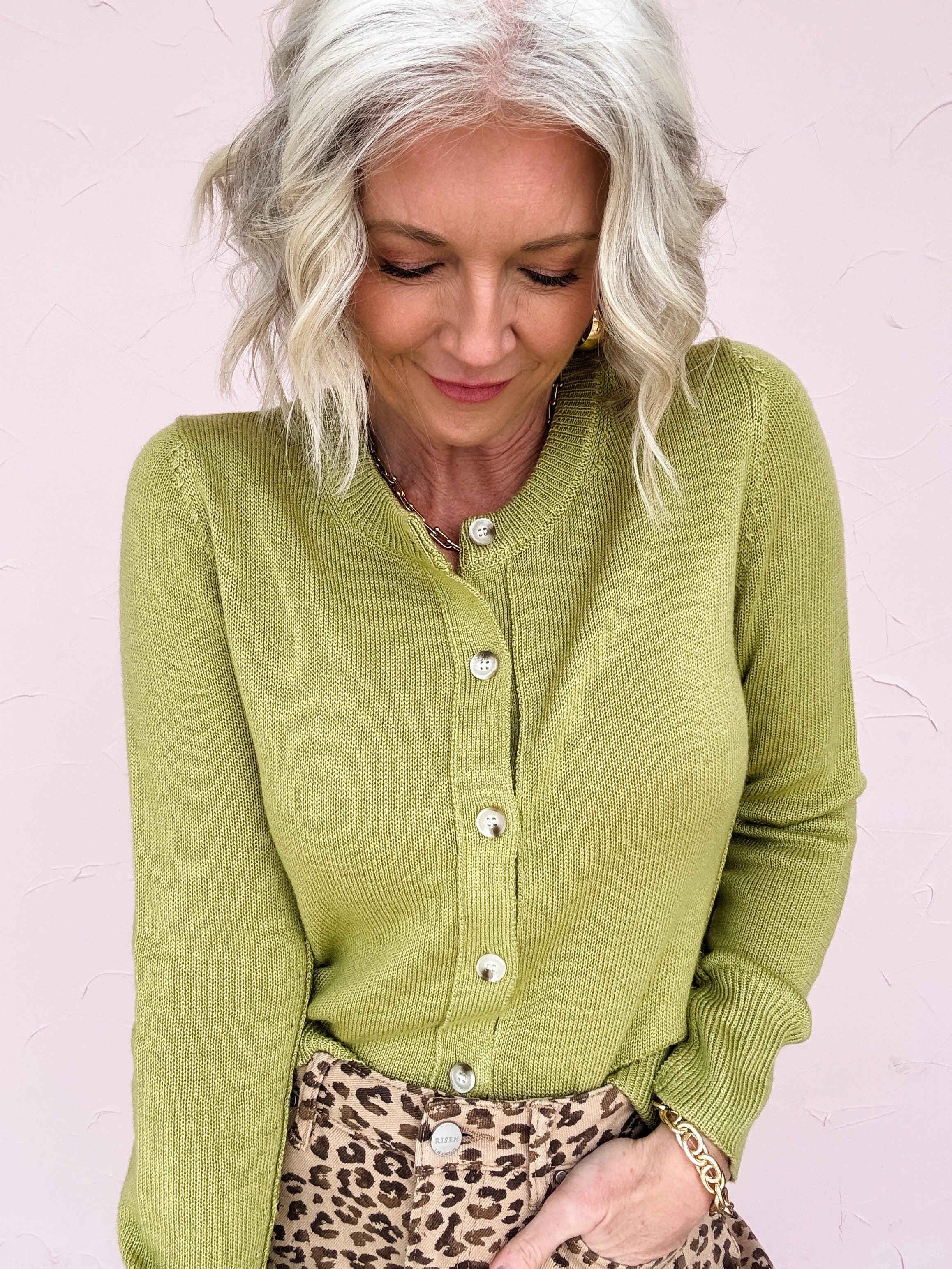 Always Chartreuse Cardigan