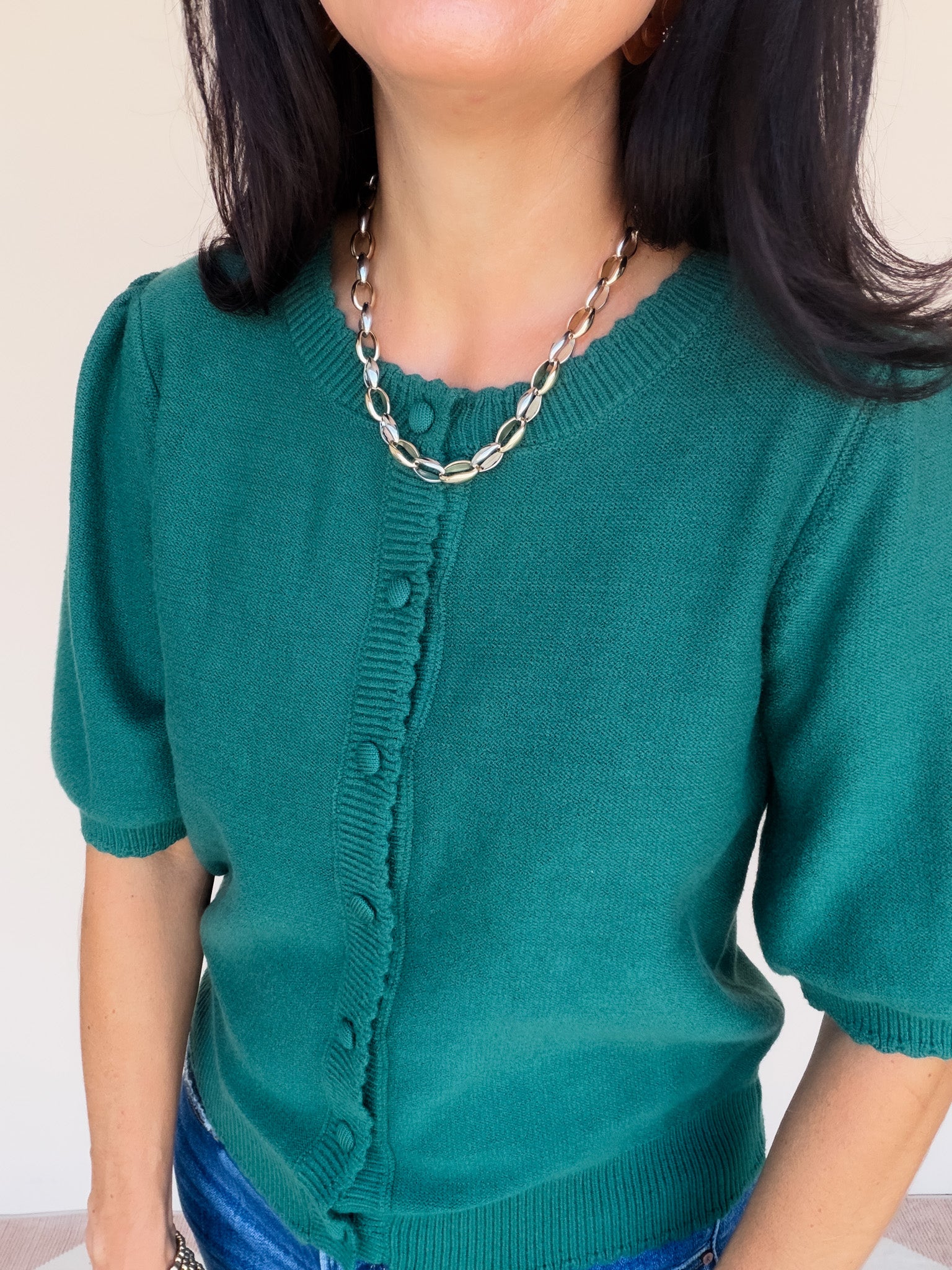 Sweet on the Edges Cardigan | Green