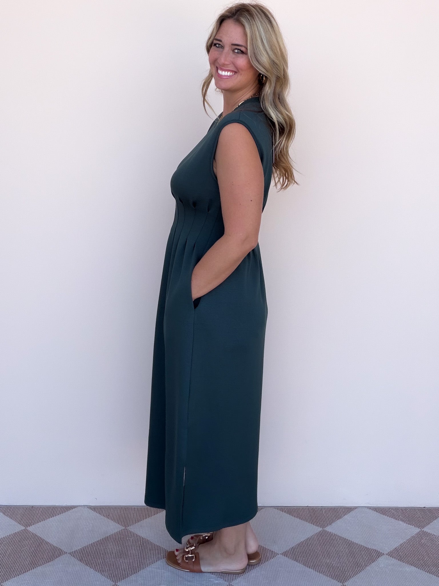 Everyday Ease Dress | Forest Green