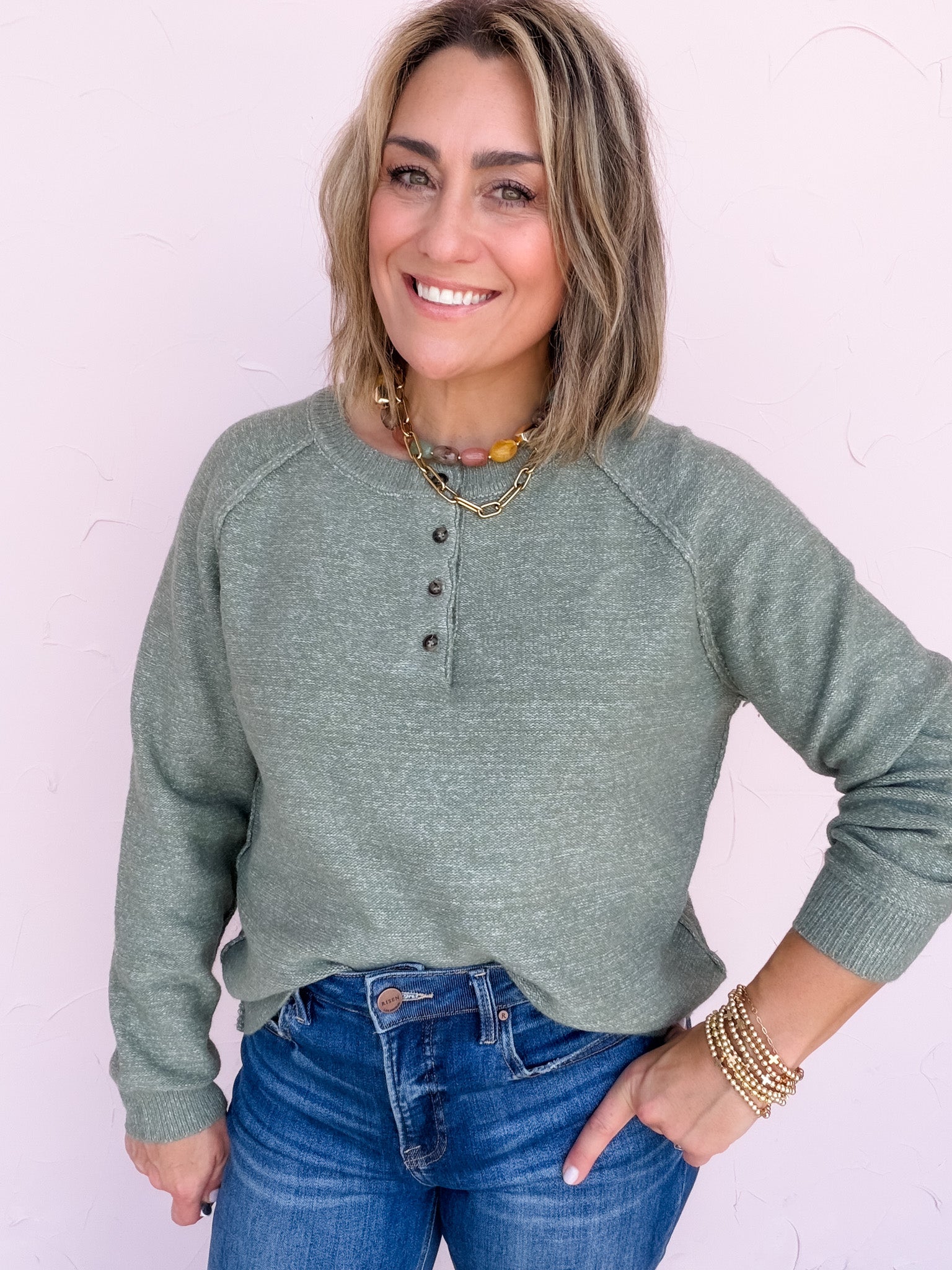 Sage State Henley
