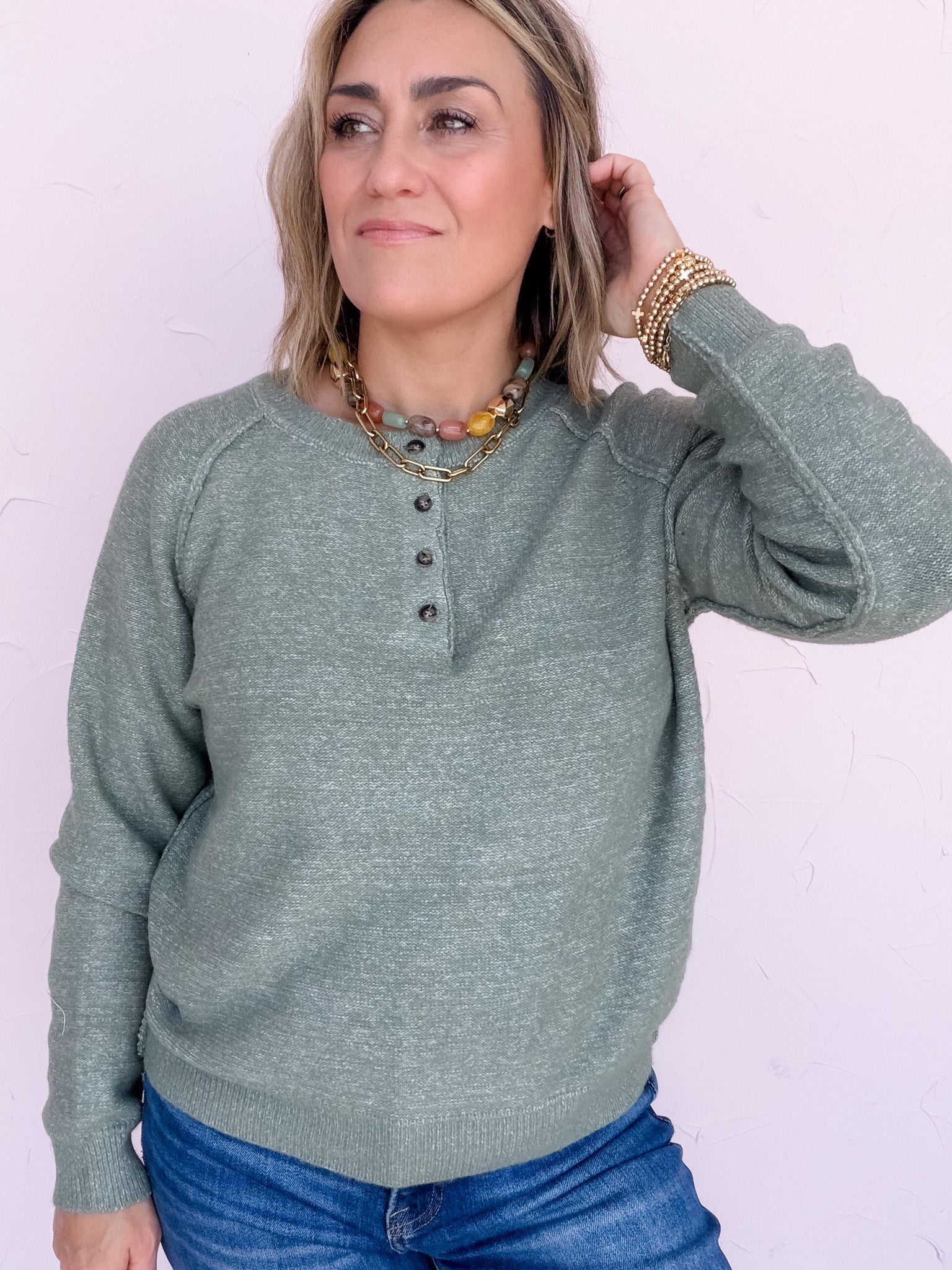 Sage State Henley