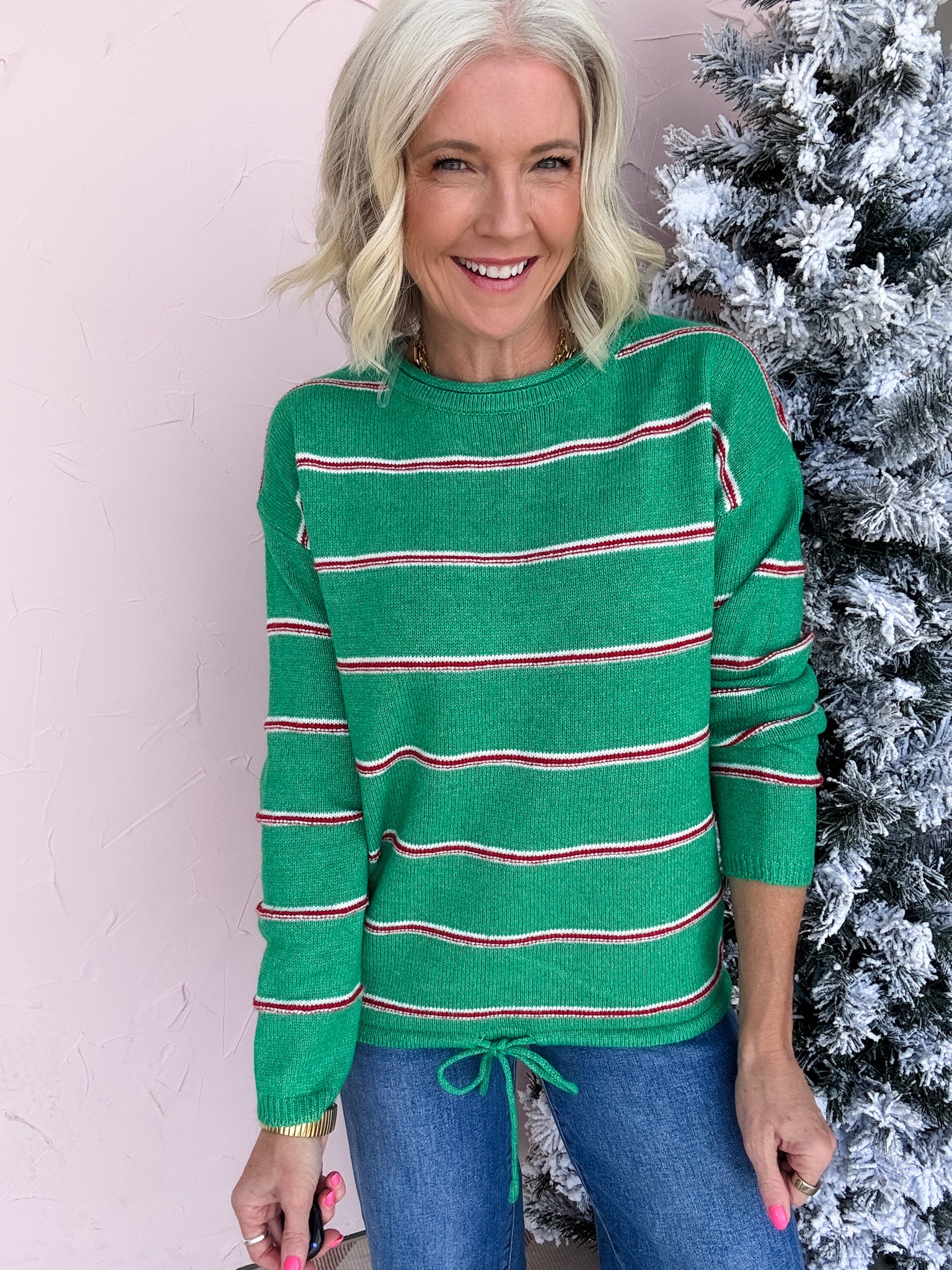 Wrapped in Stripes Sweater