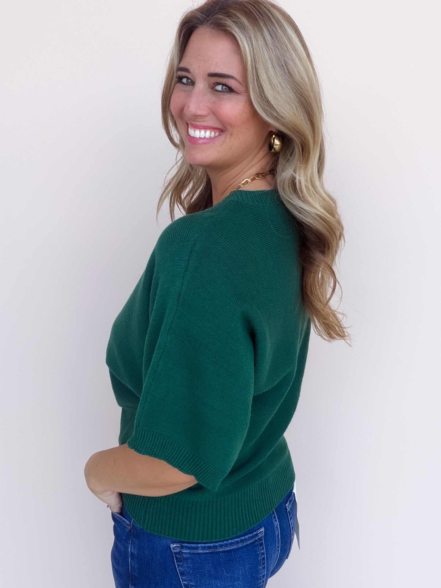 Landry Knit Top | Forest