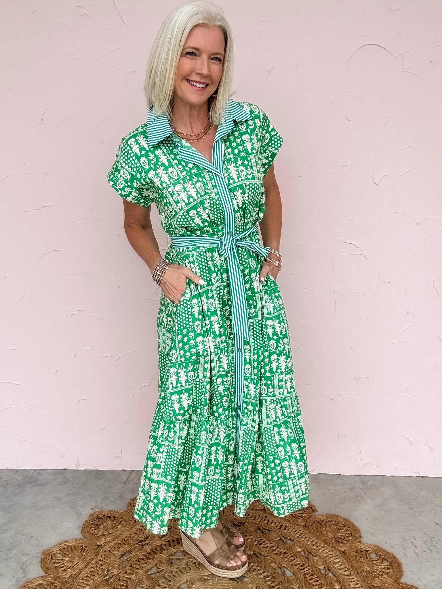 Green Scene Dress