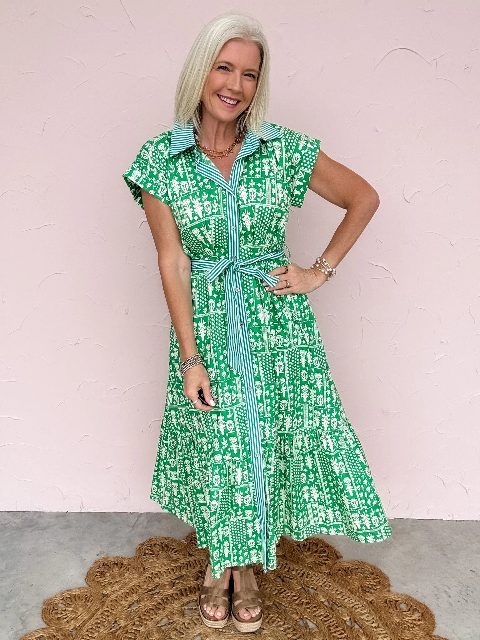 Green Scene Dress