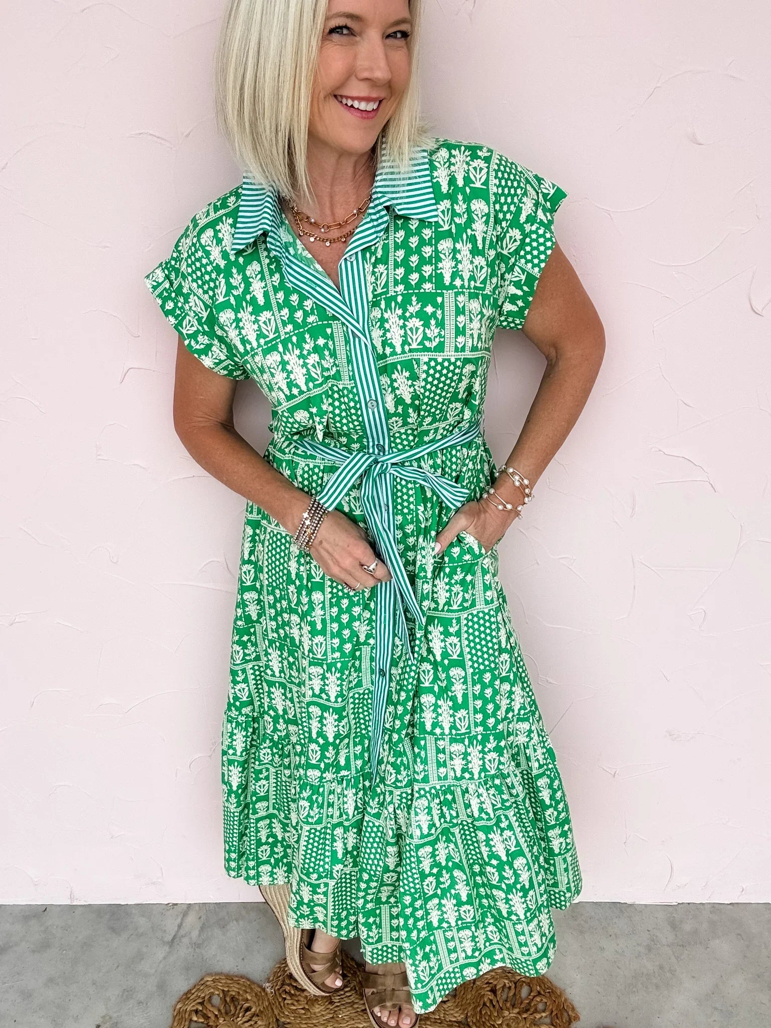 Green Scene Dress
