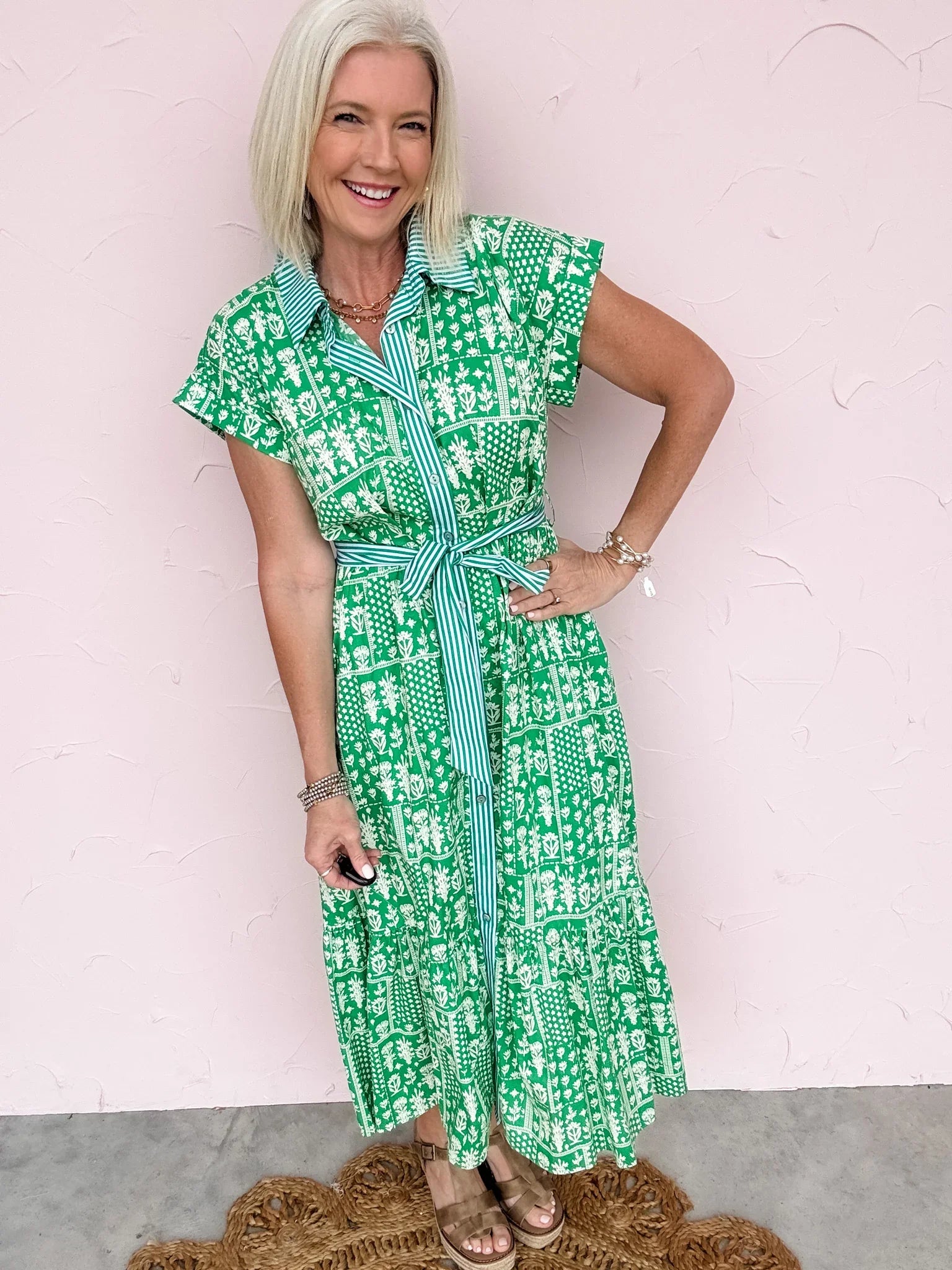 Green Scene Dress