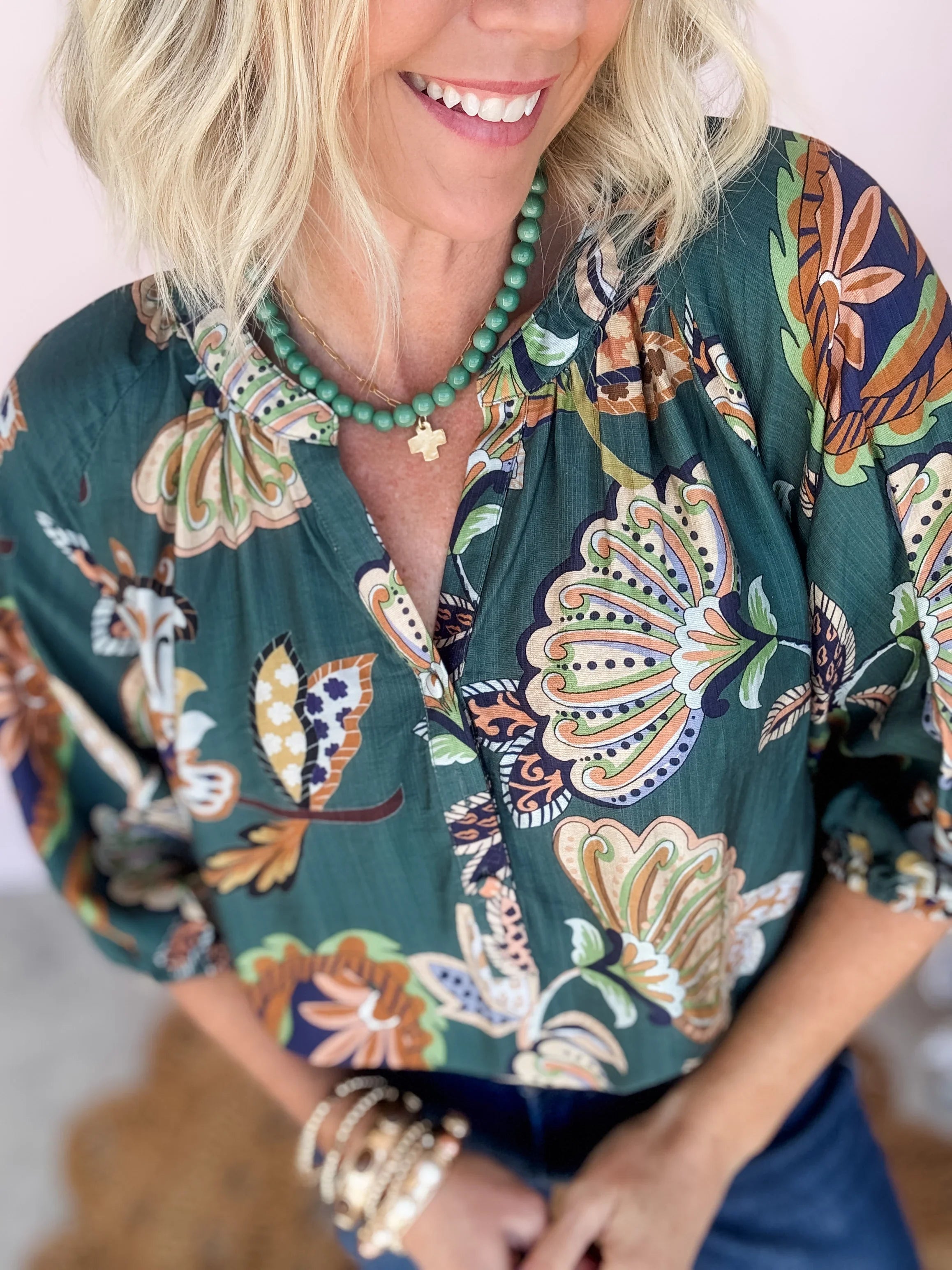 Easy Bloom Printed Top