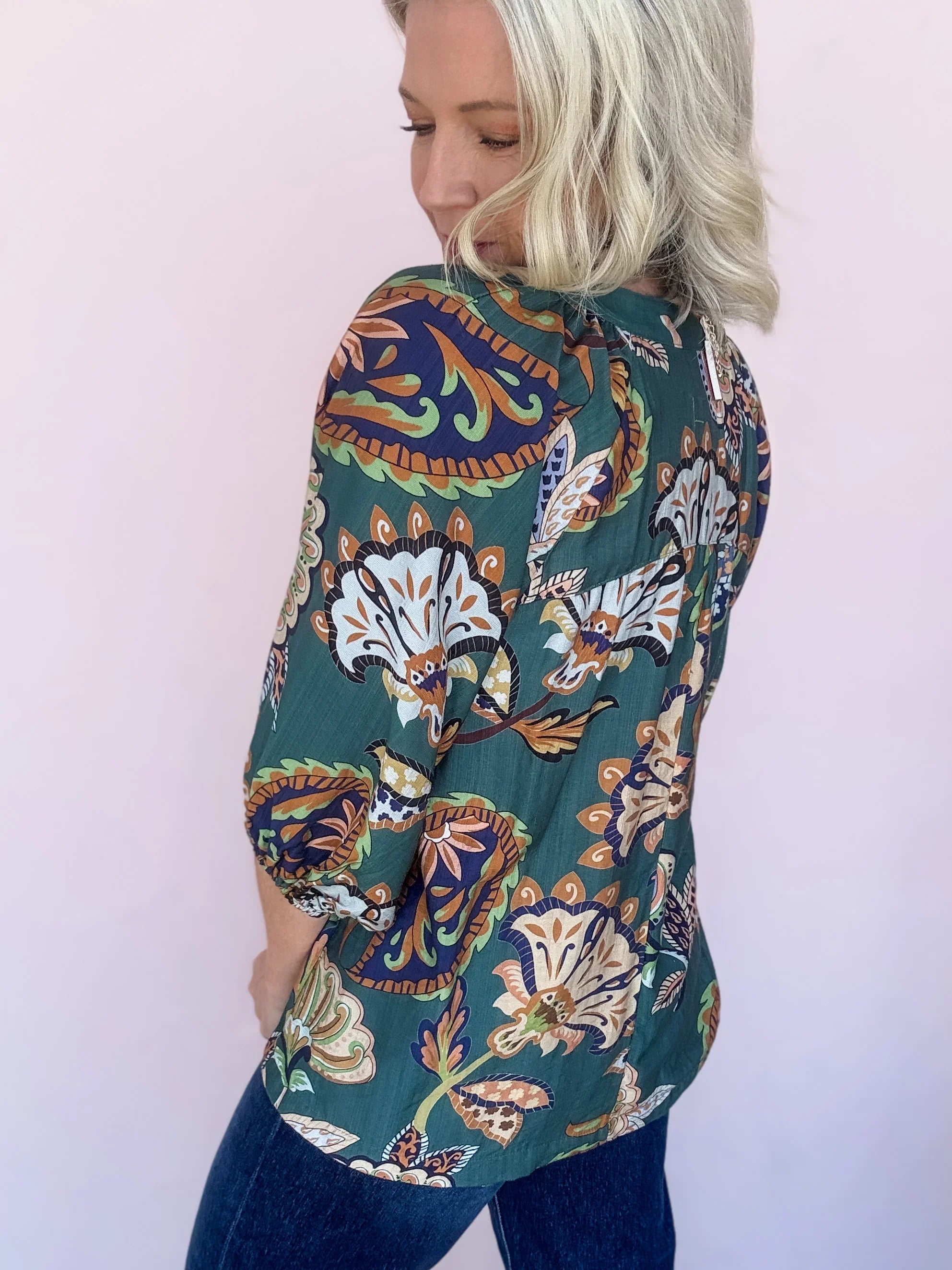 Easy Bloom Printed Top