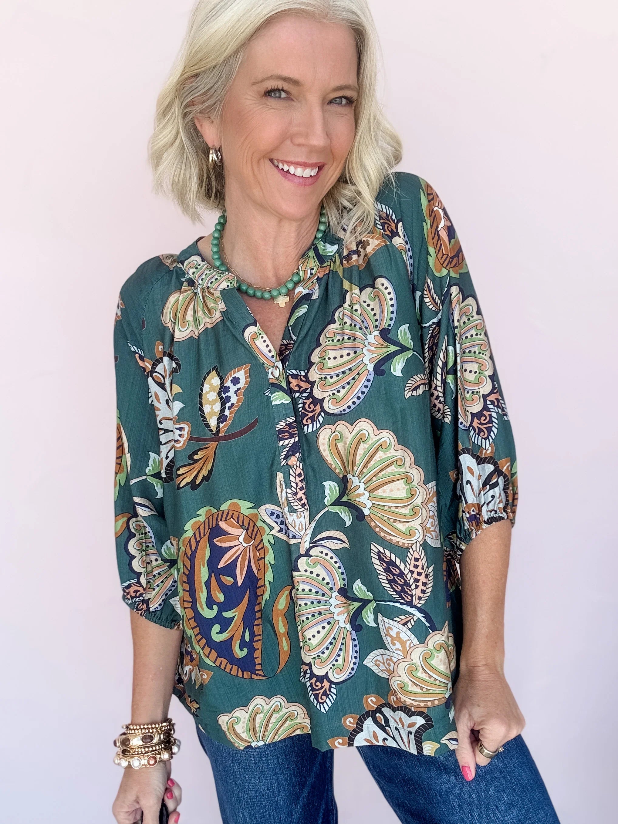 Easy Bloom Printed Top