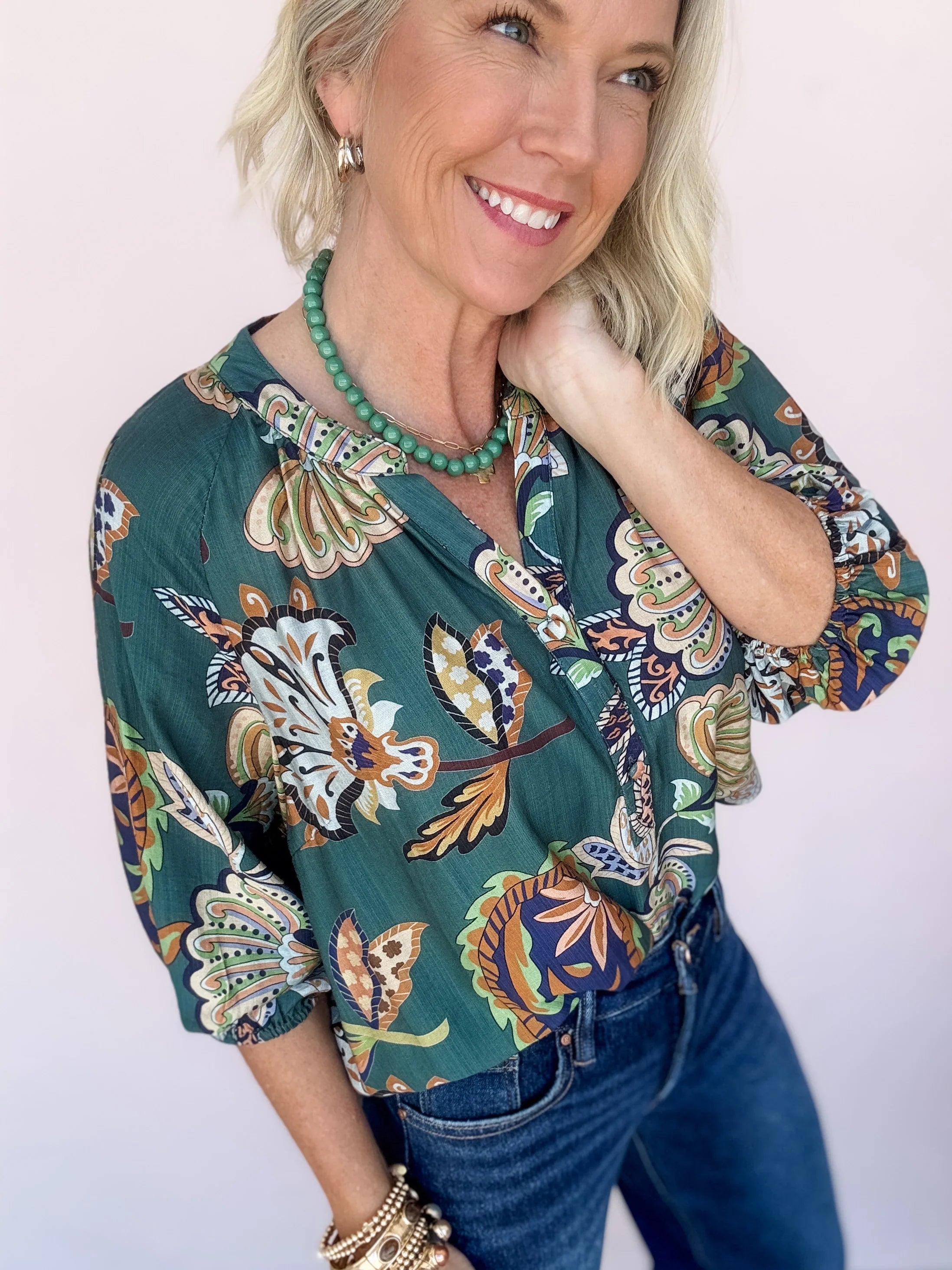 Easy Bloom Printed Top