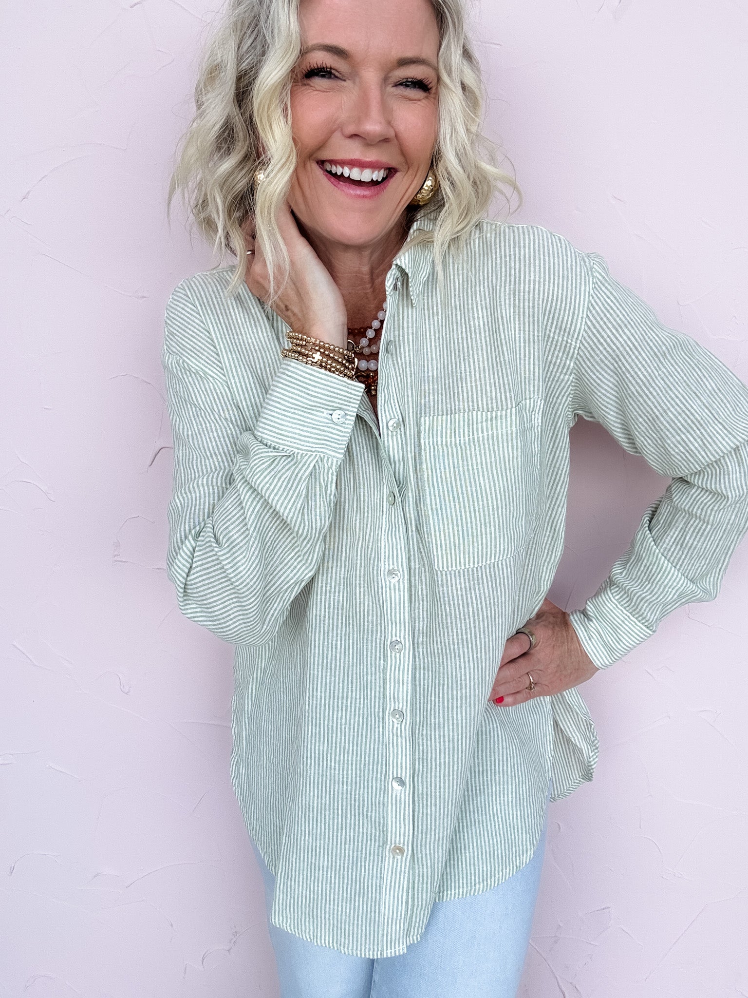 Sunday Sage Button Down