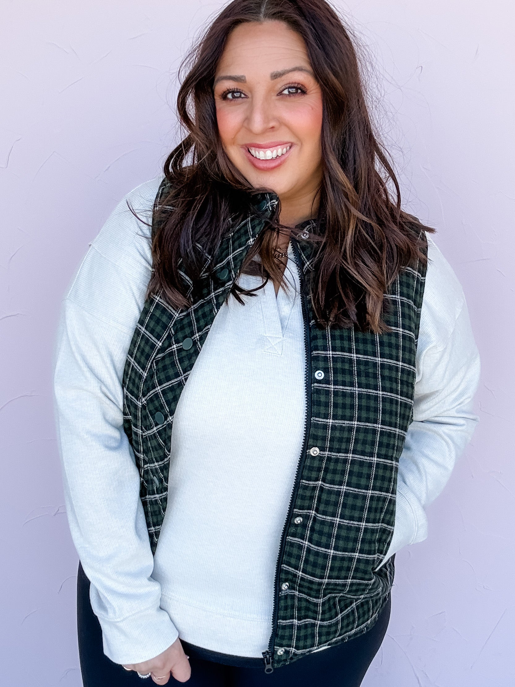 Wander Well Plaid Vest