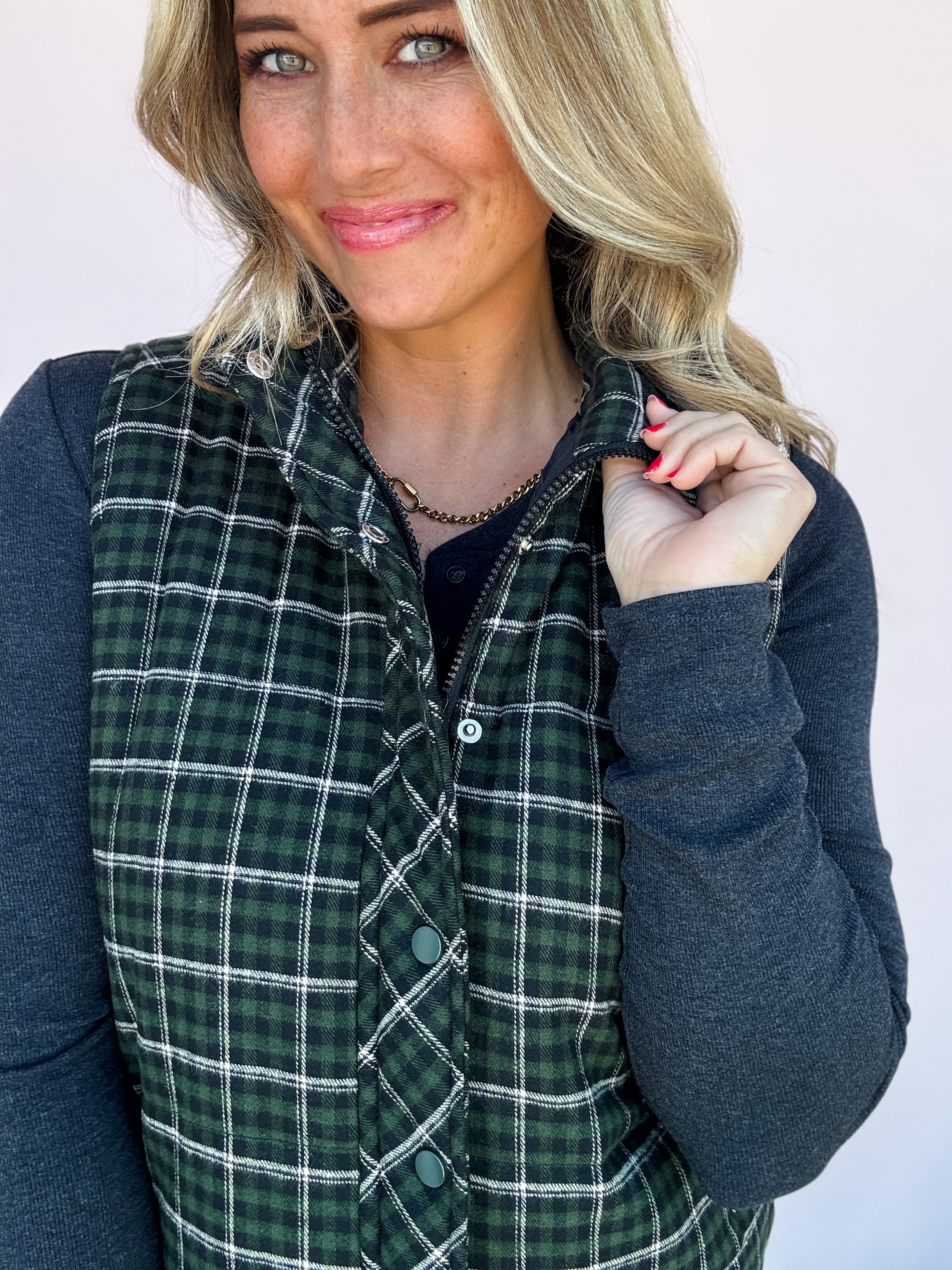 Wander Well Plaid Vest
