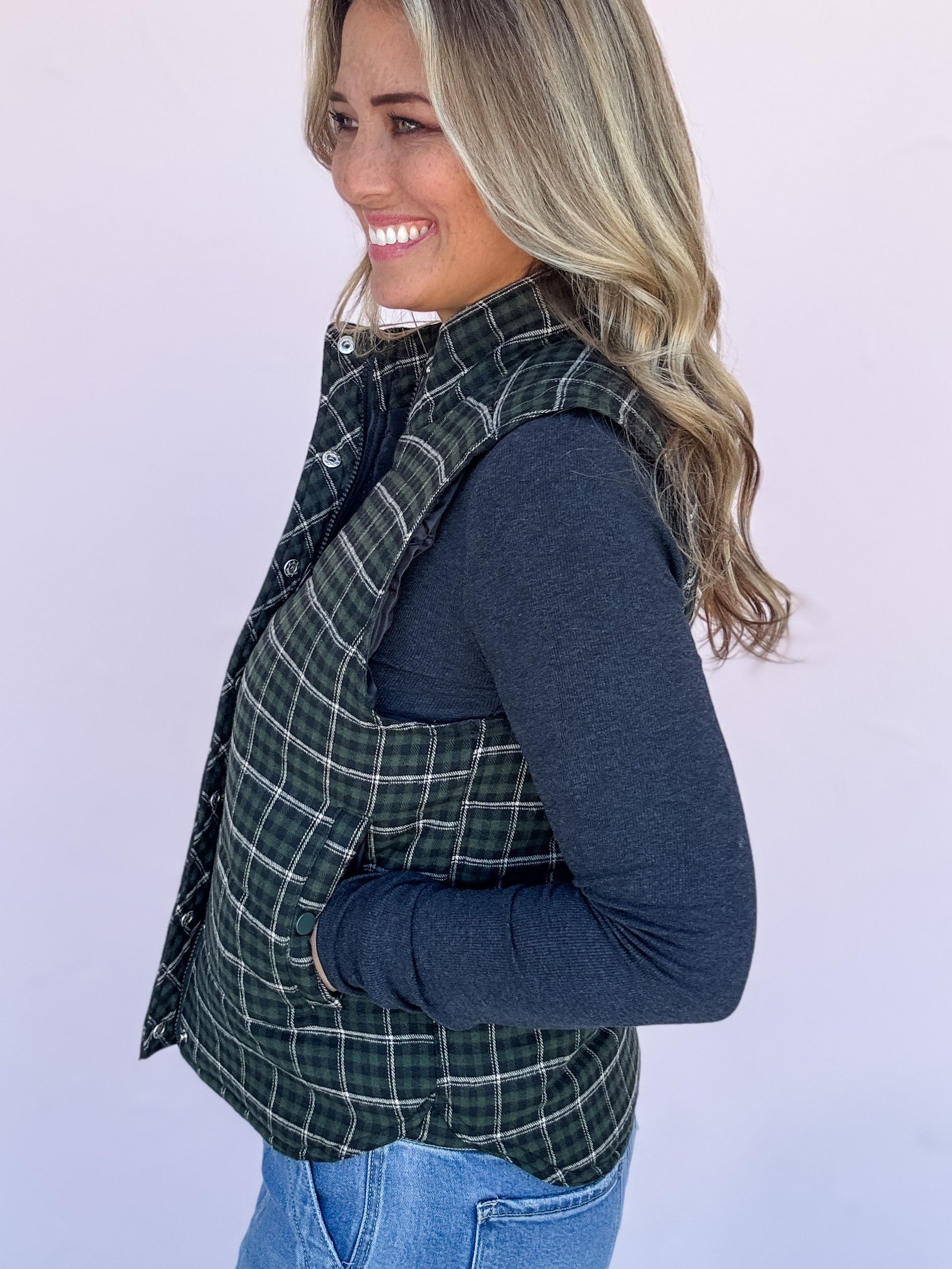Wander Well Plaid Vest