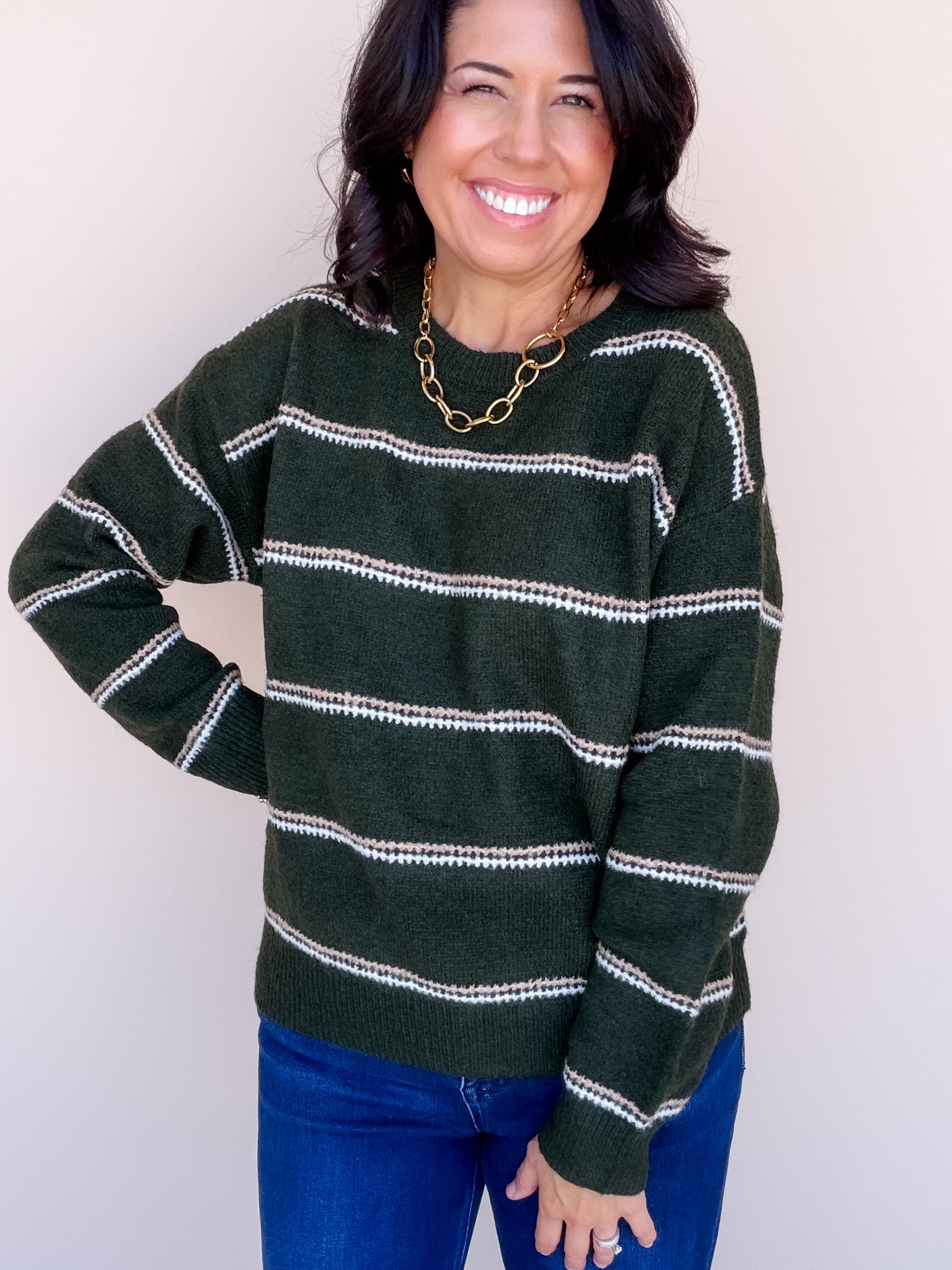 Sage & Saddle Sweater