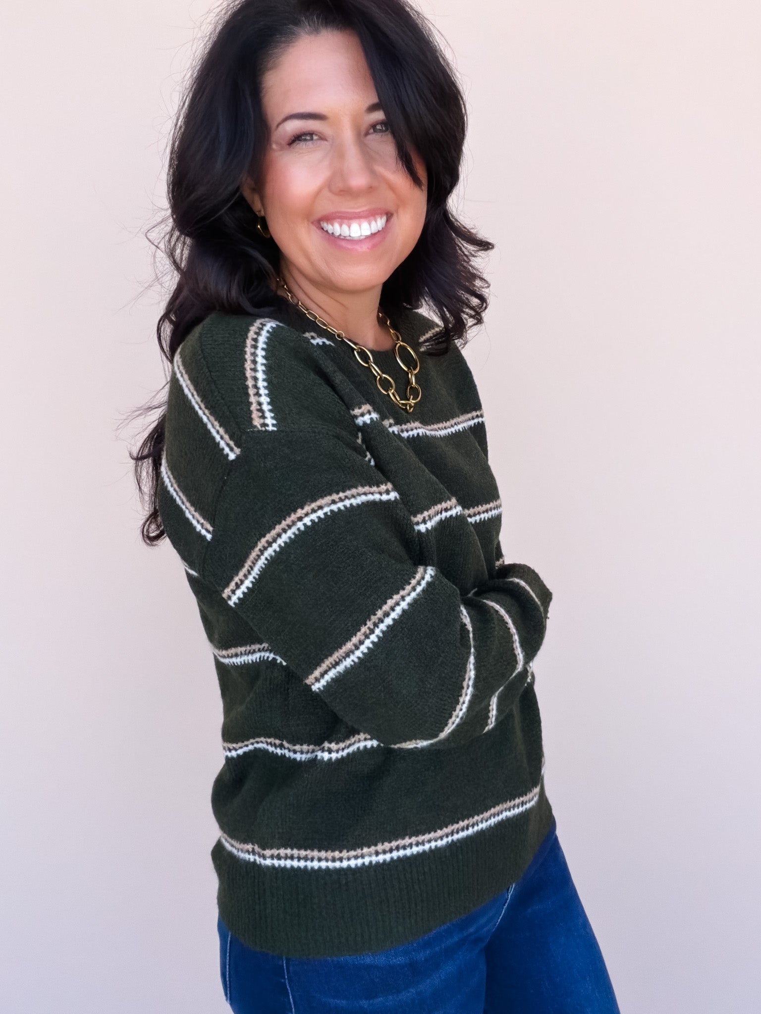 Sage & Saddle Sweater
