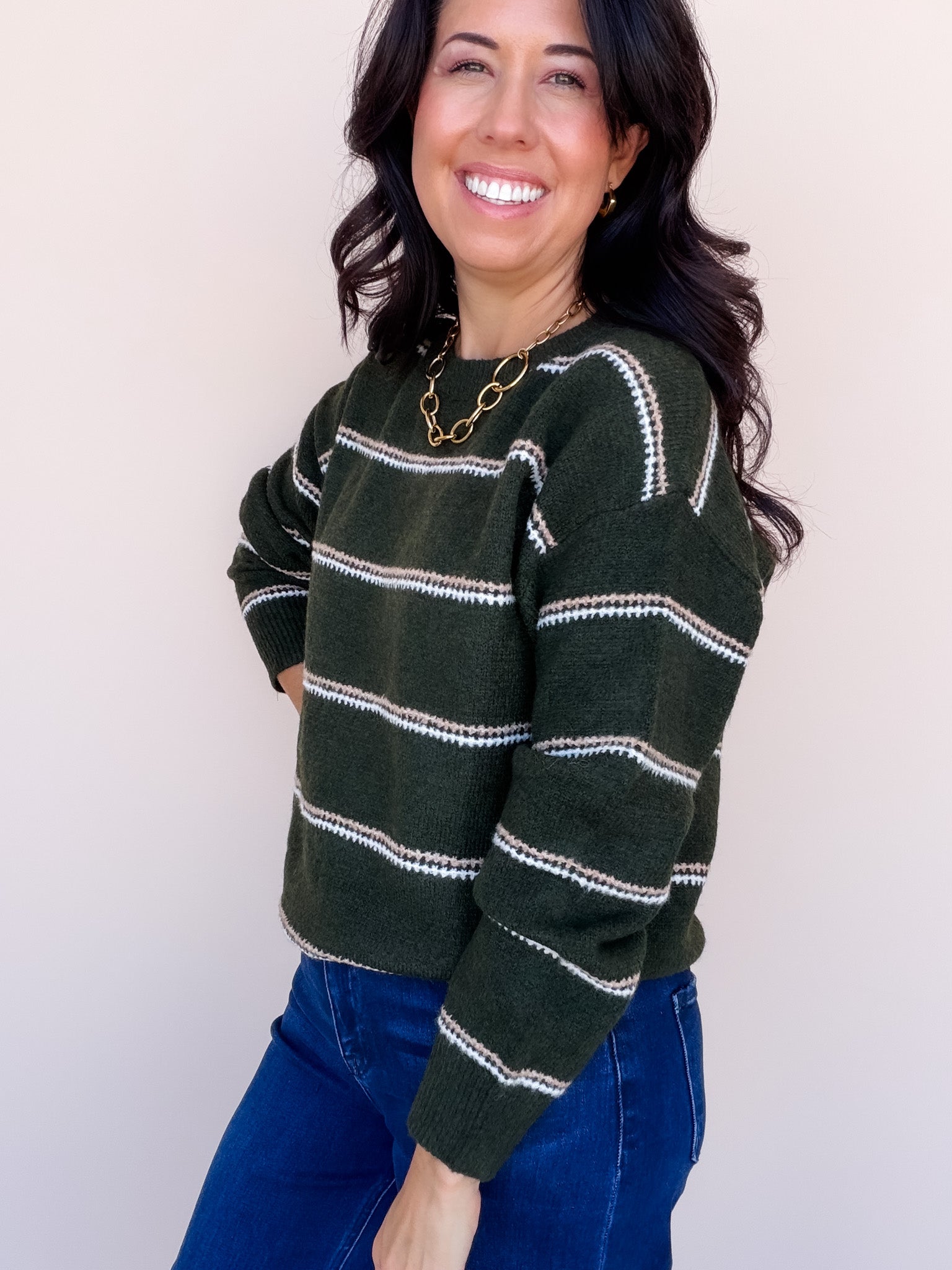 Sage & Saddle Sweater