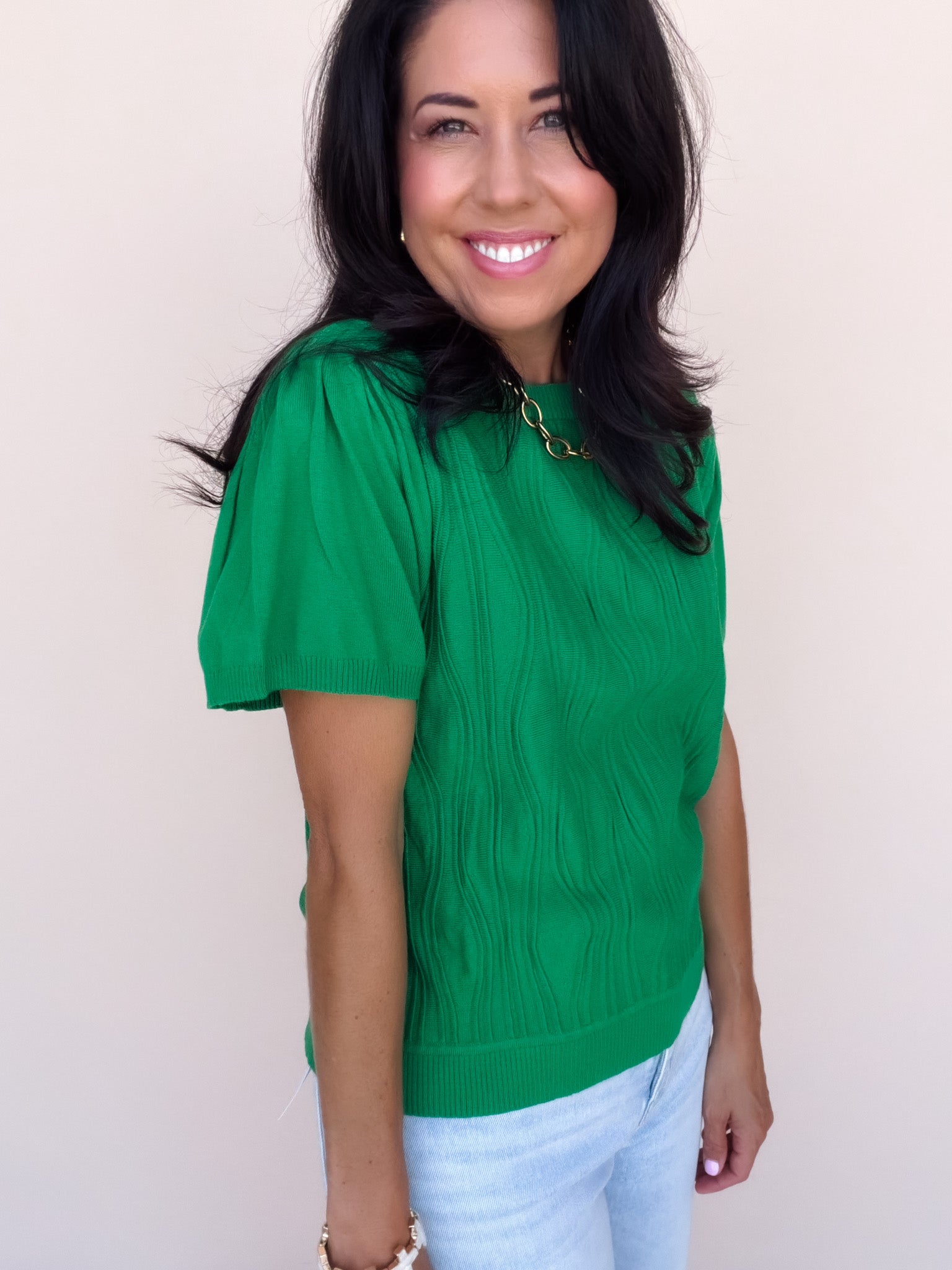 Emerald Wave Sweater