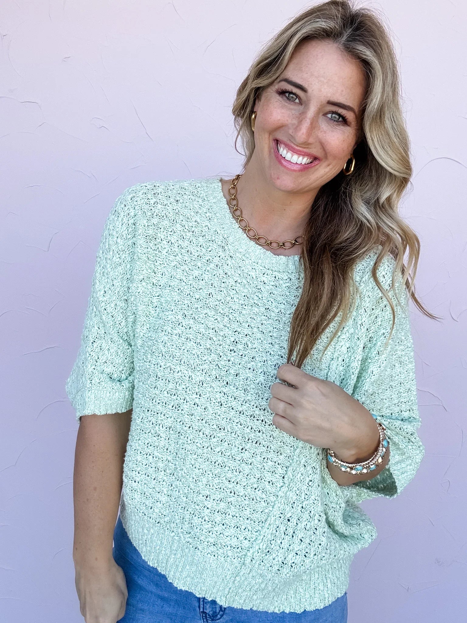 Holland Texture Top- 30% OFF