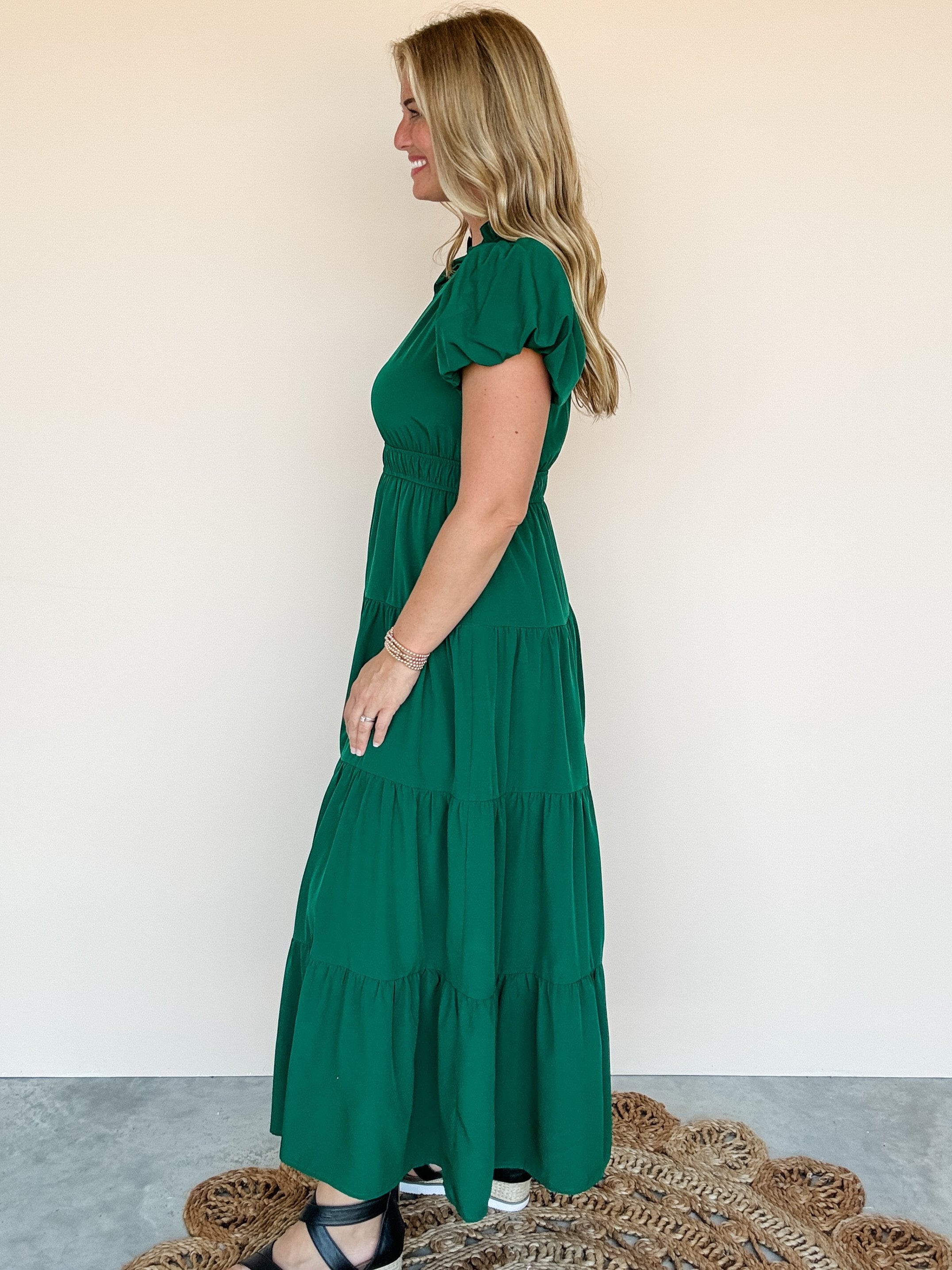 Royal Holiday Maxi Dress