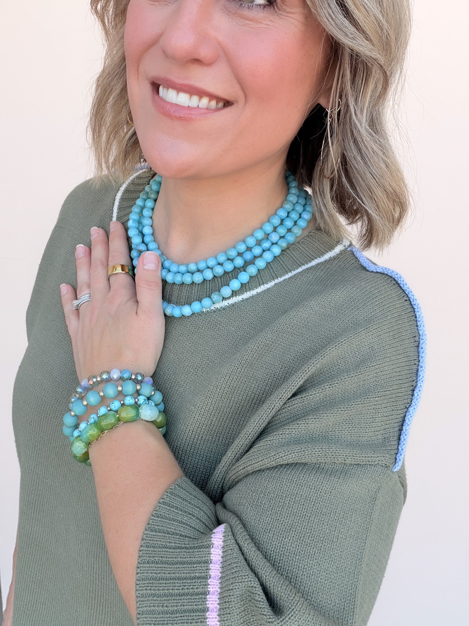 Out of Line Knit Top