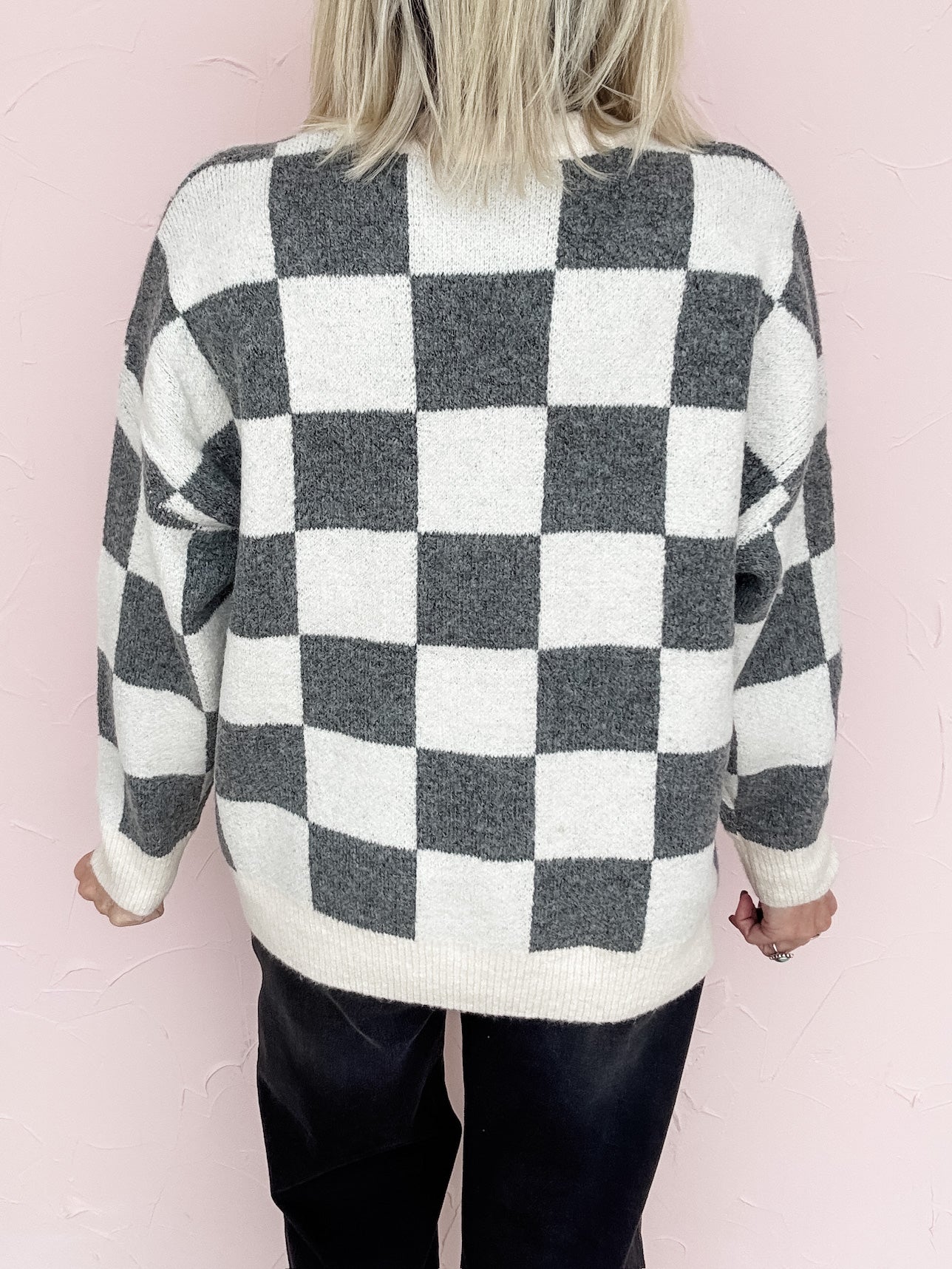 Ella Check Sweater