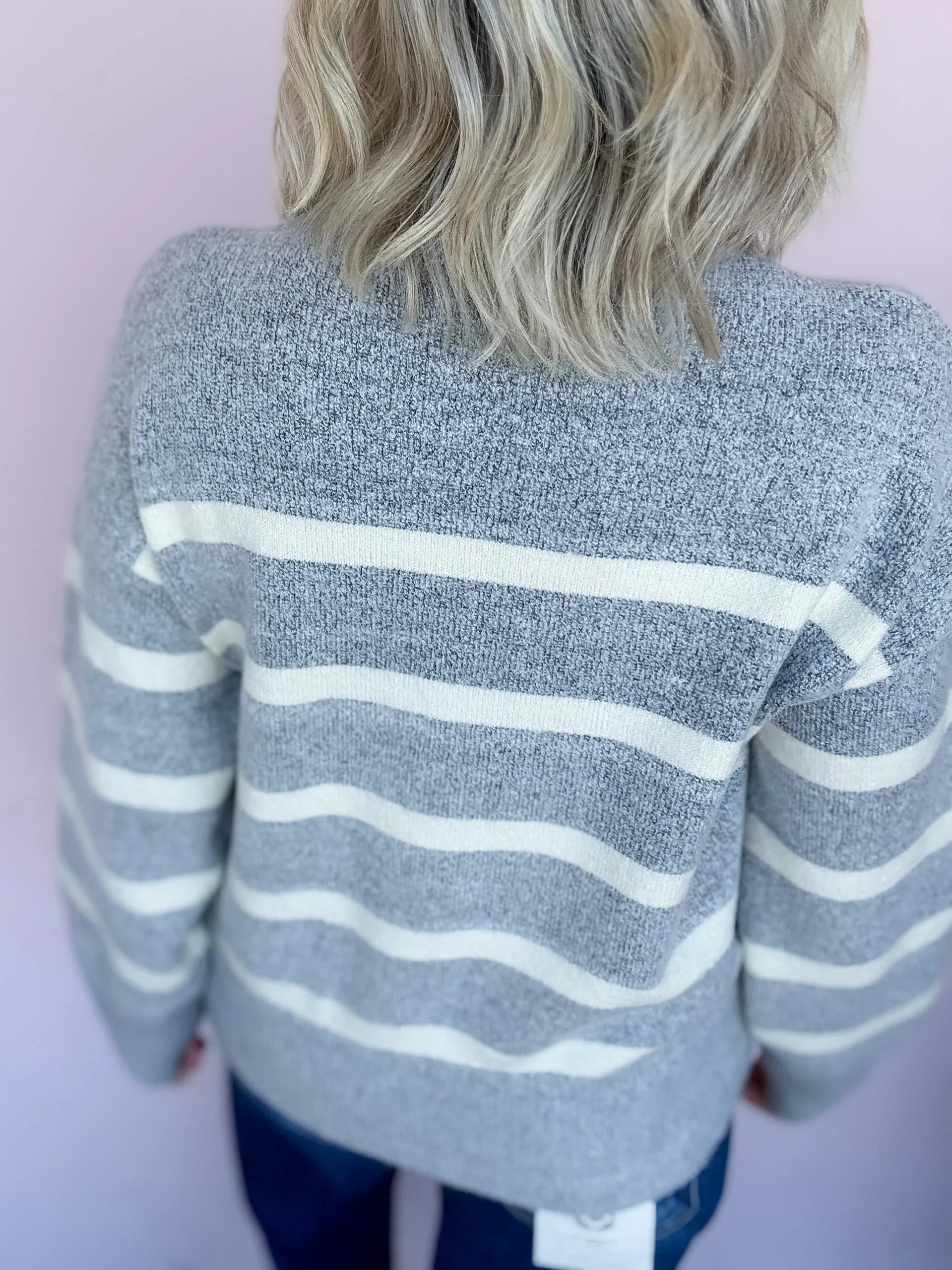 Misty Drift Stripe Sweater