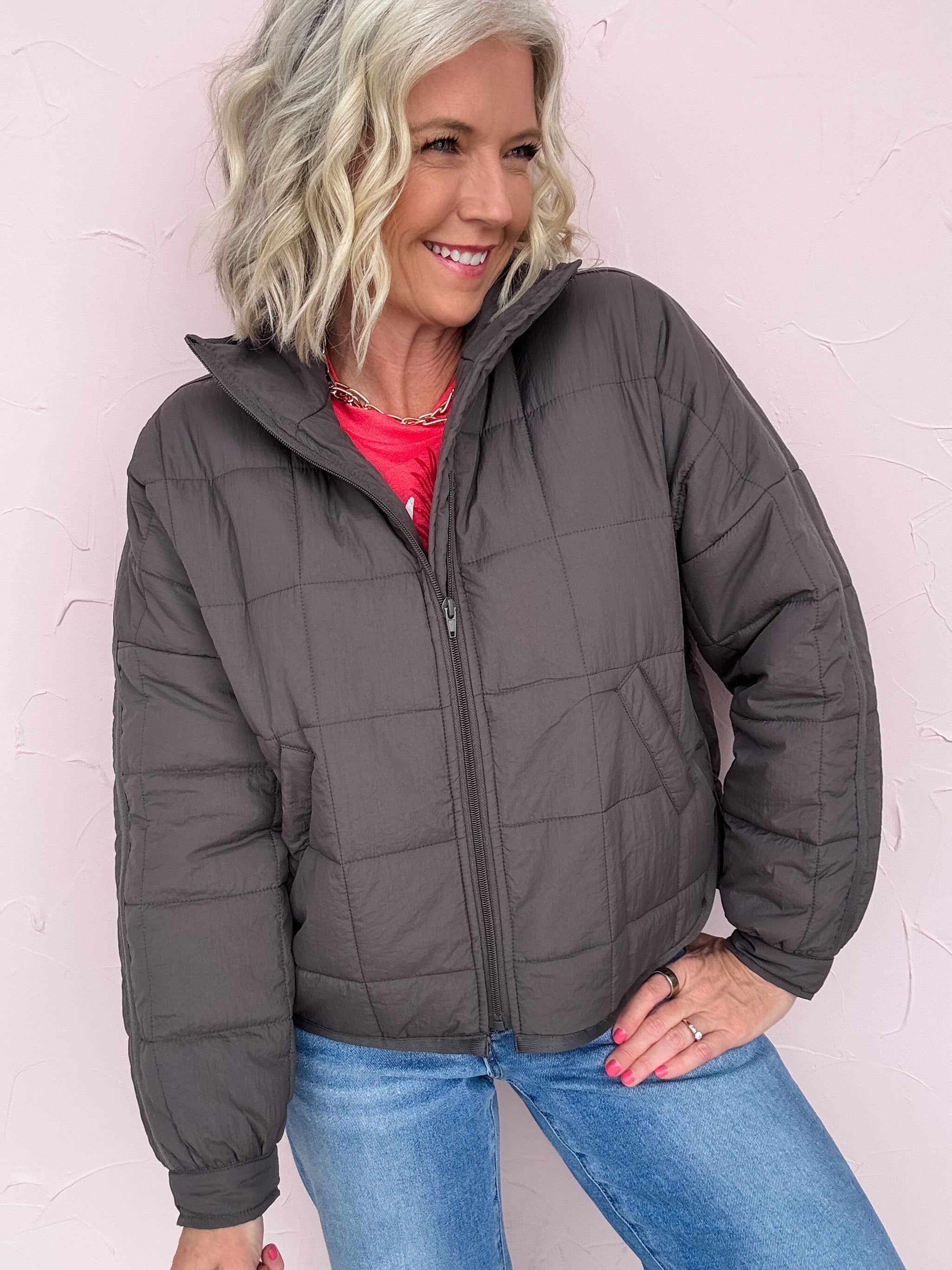 Northbound Quilted Cropped Jacket