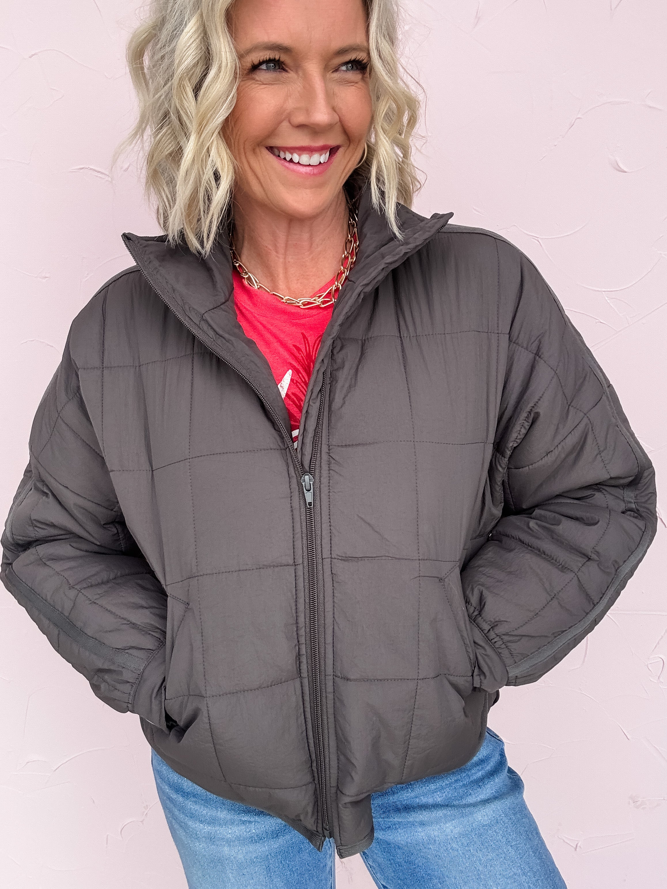 Northbound Quilted Cropped Jacket