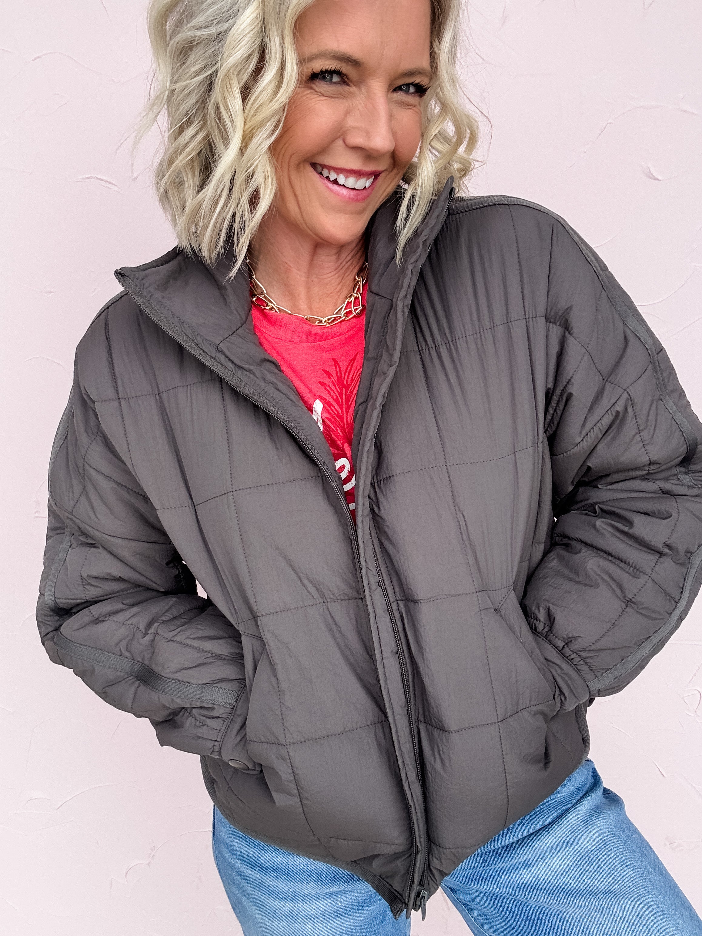 Northbound Quilted Cropped Jacket