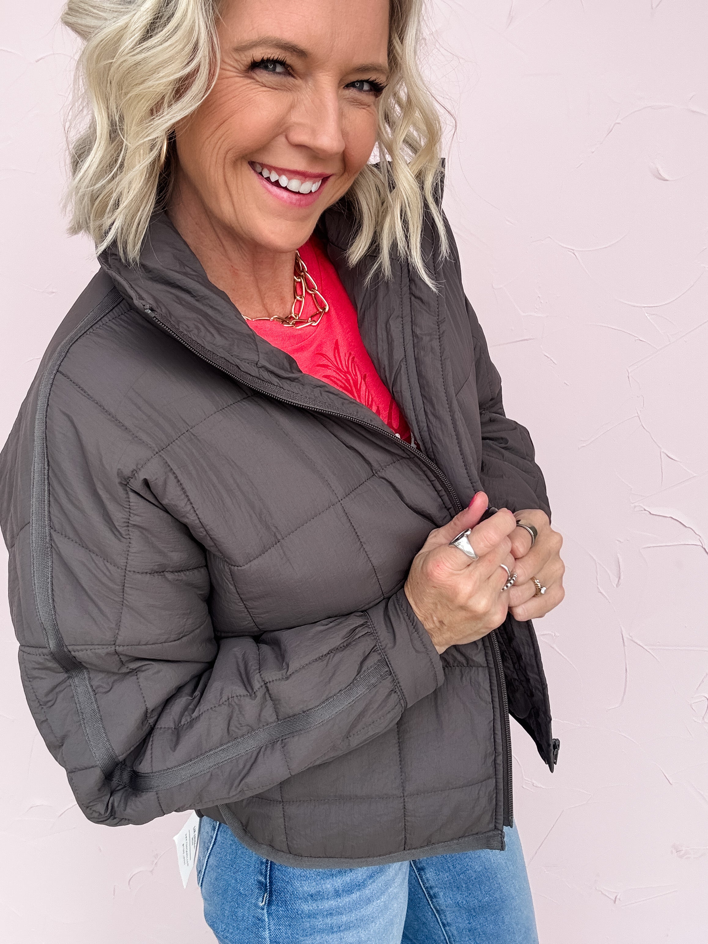 Northbound Quilted Cropped Jacket