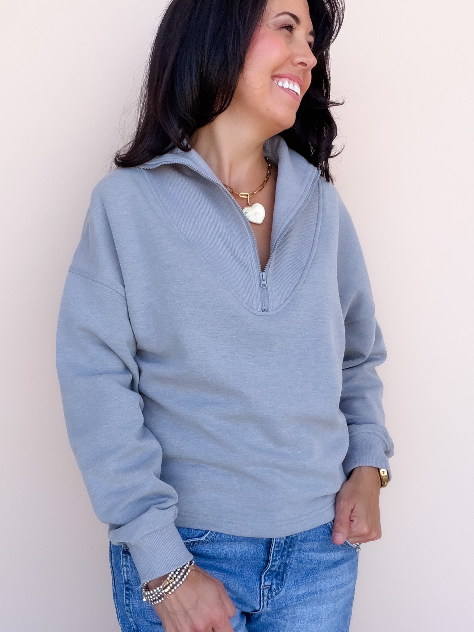 Zip Around Pullover