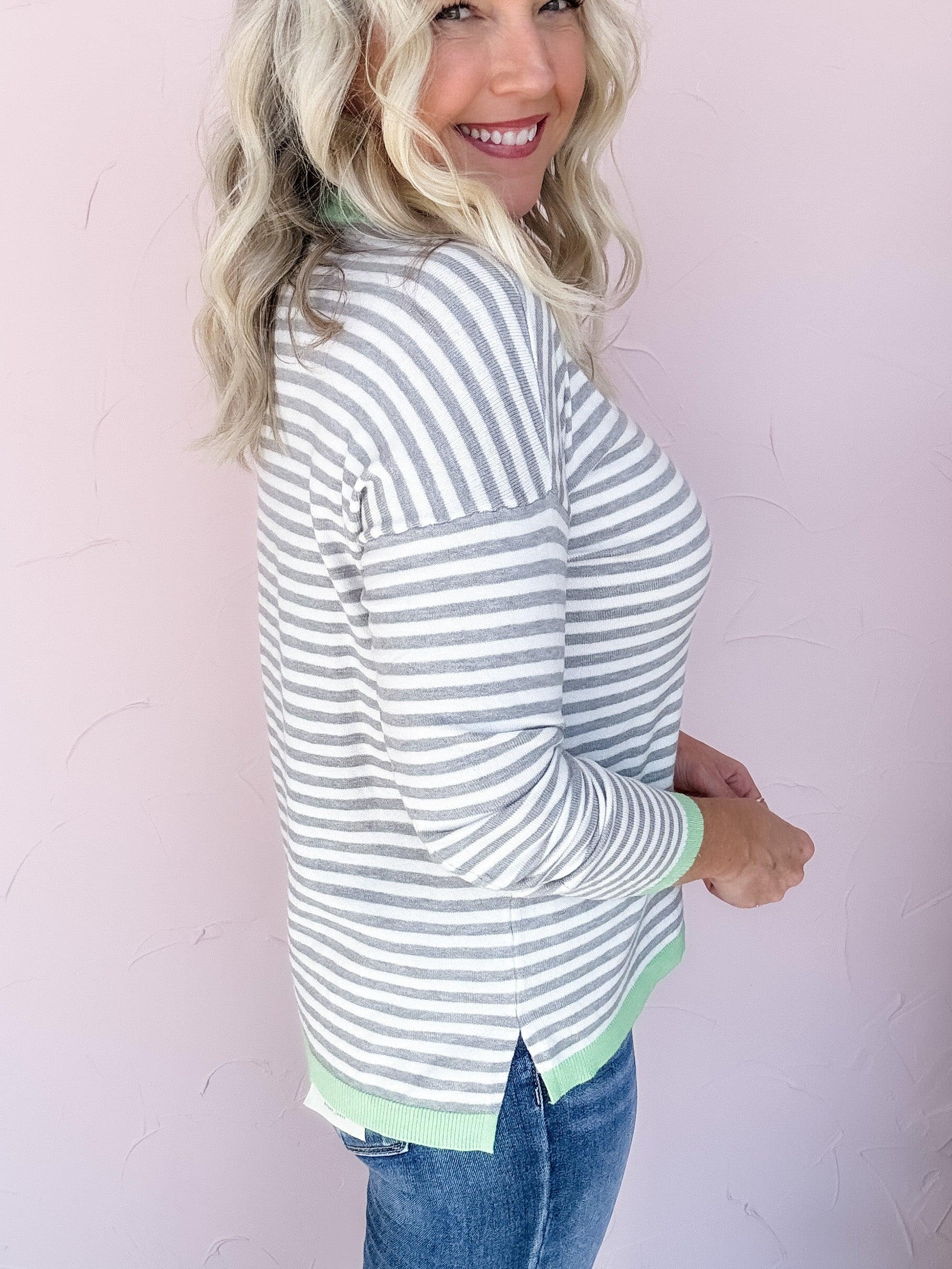 Winter Winds Striped Top