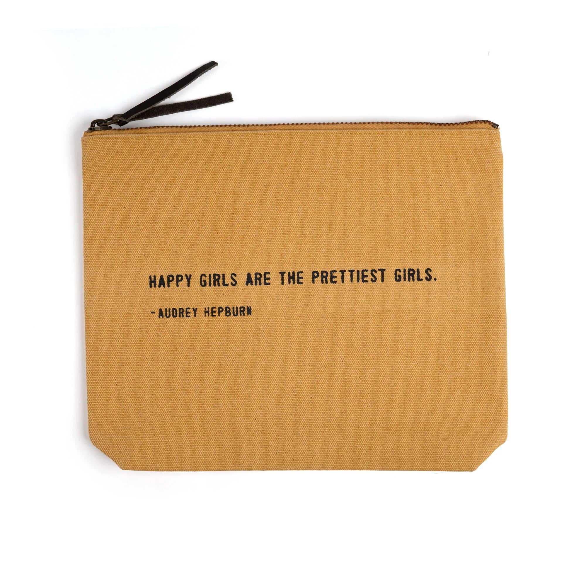 Happy Girls (Audrey Hepburn) Canvas Zip Bag