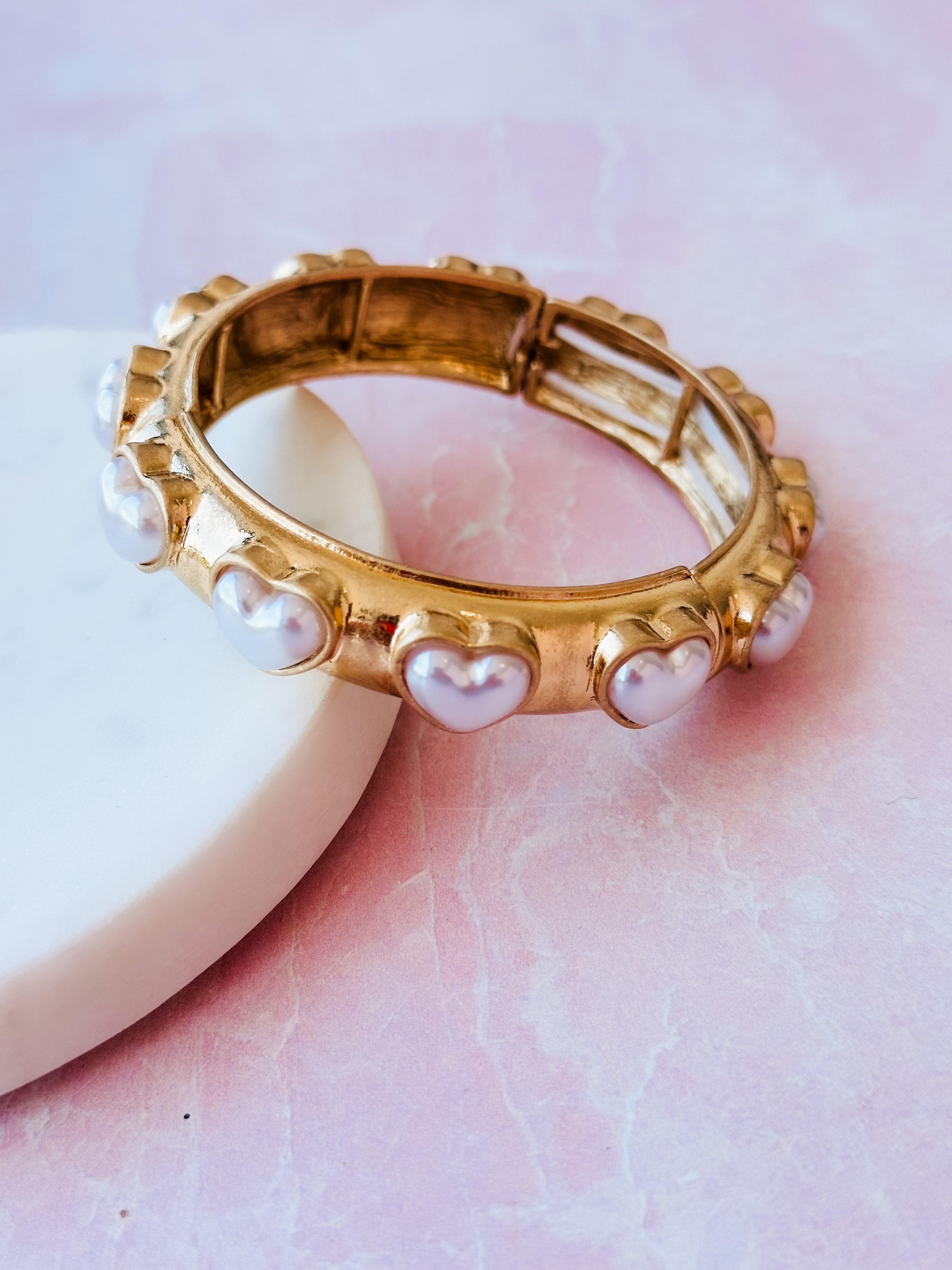 Heart Studded Bangle