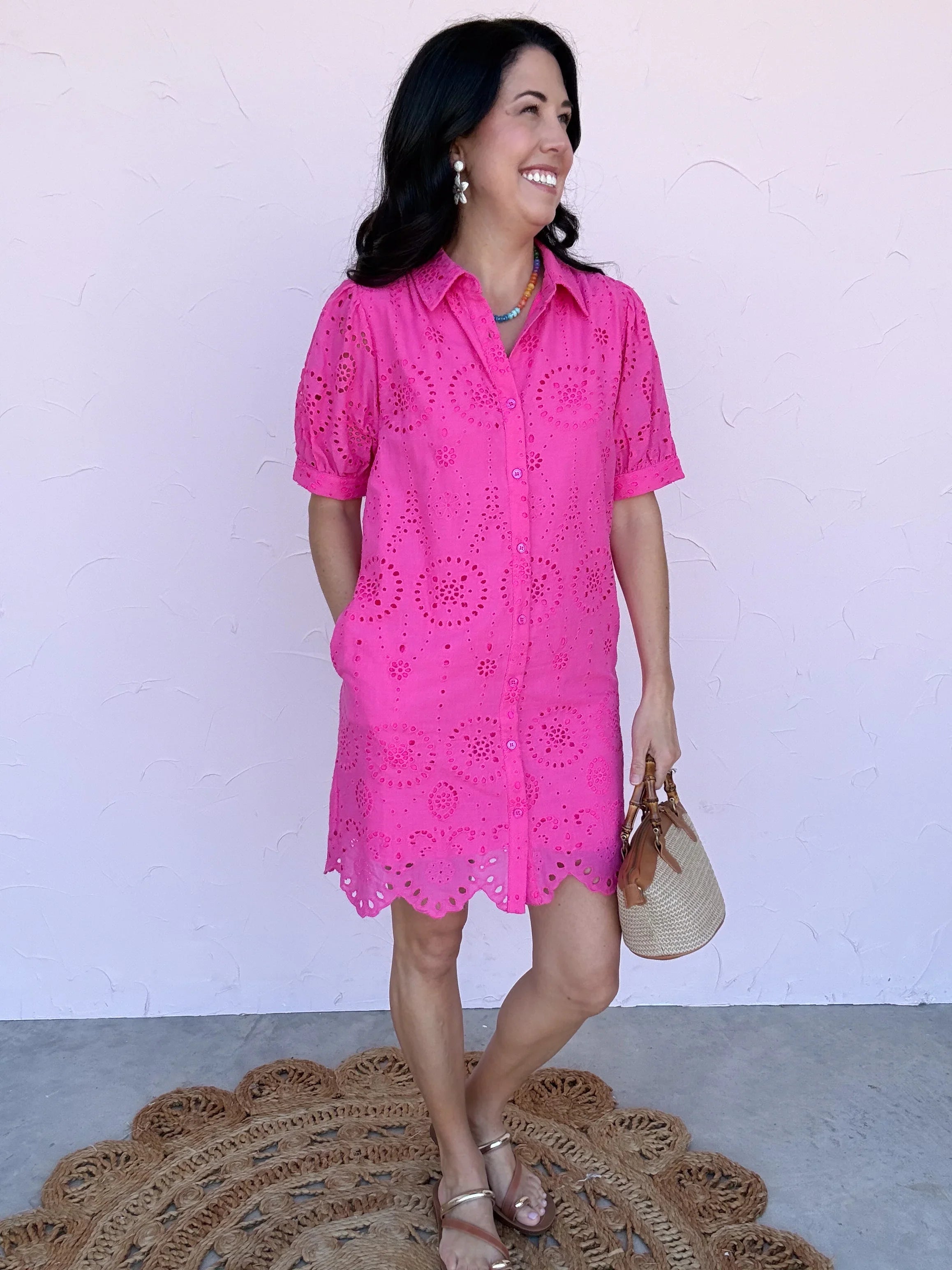 Bloom Eyelet Dress- 30% OFF