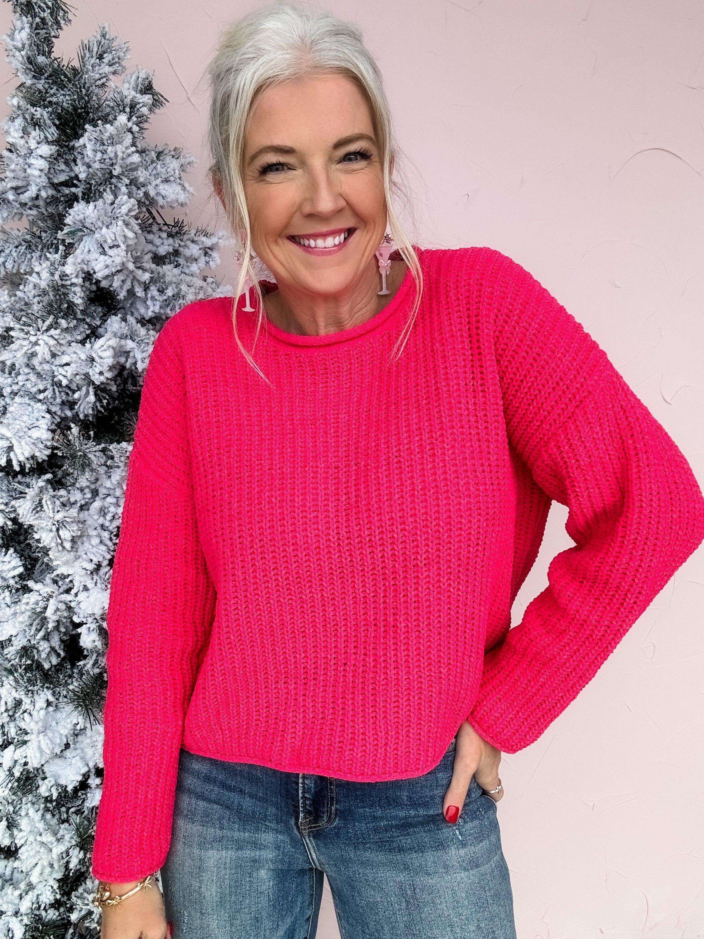 Merry Berry Chenille Sweater