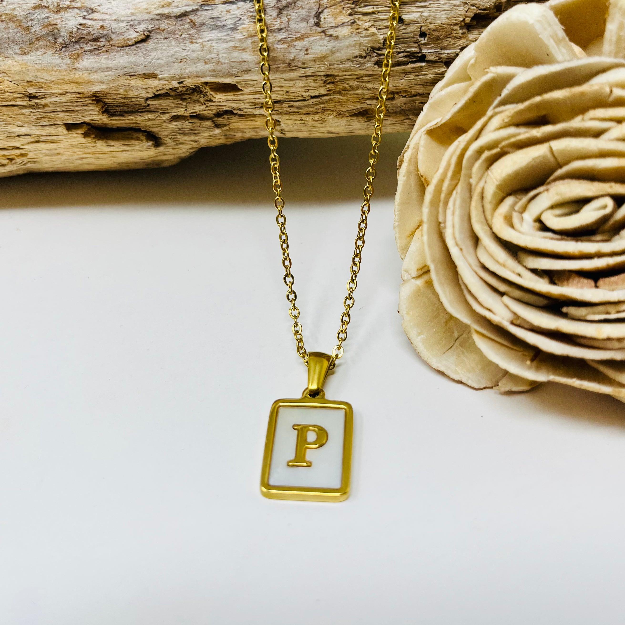 Initial family necklace – antiquajewelry