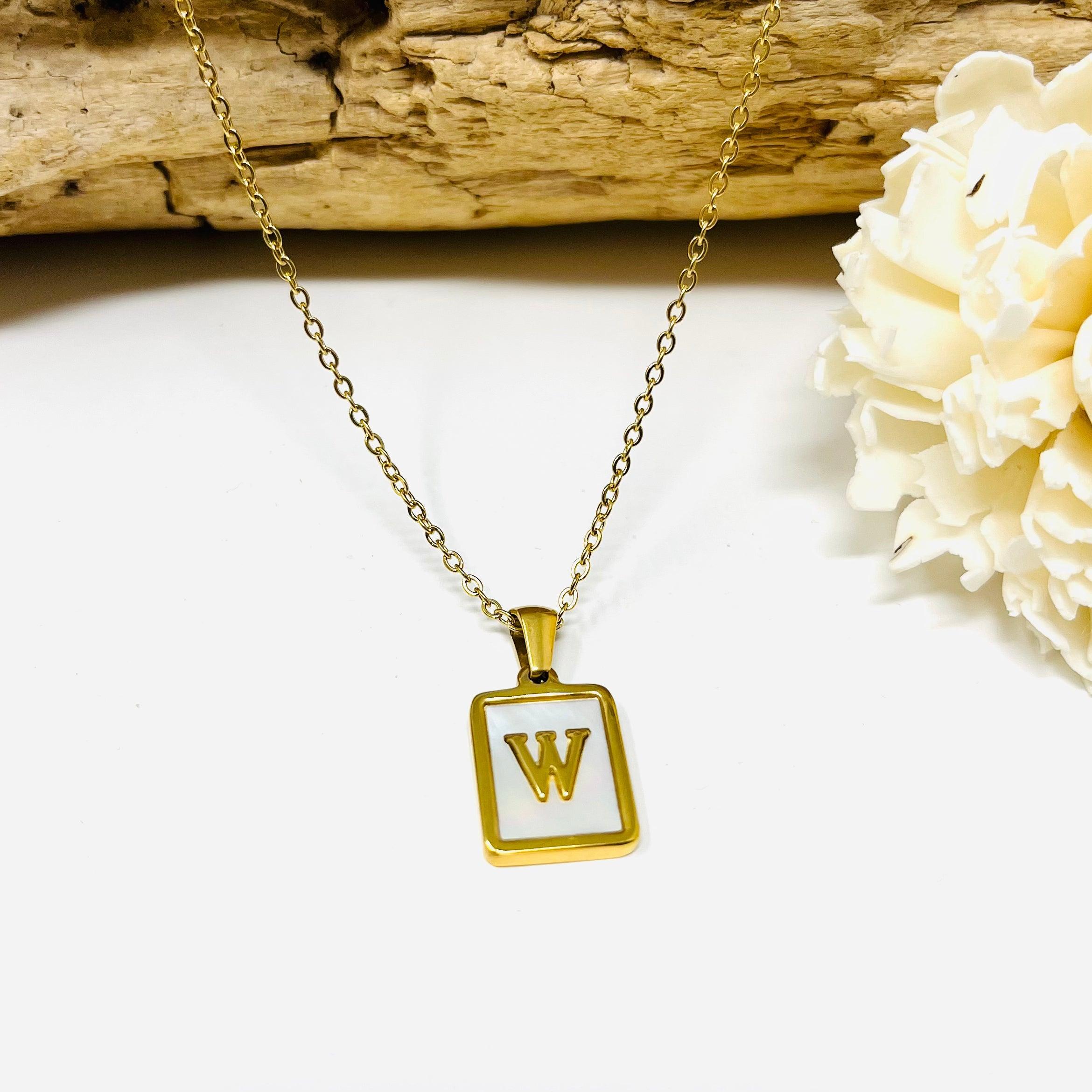 ELLIPSTORE Initial-W Gold-plated Plated Stainless Steel Necklace Price in  India - Buy ELLIPSTORE Initial-W Gold-plated Plated Stainless Steel Necklace  Online at Best Prices in India | Flipkart.com