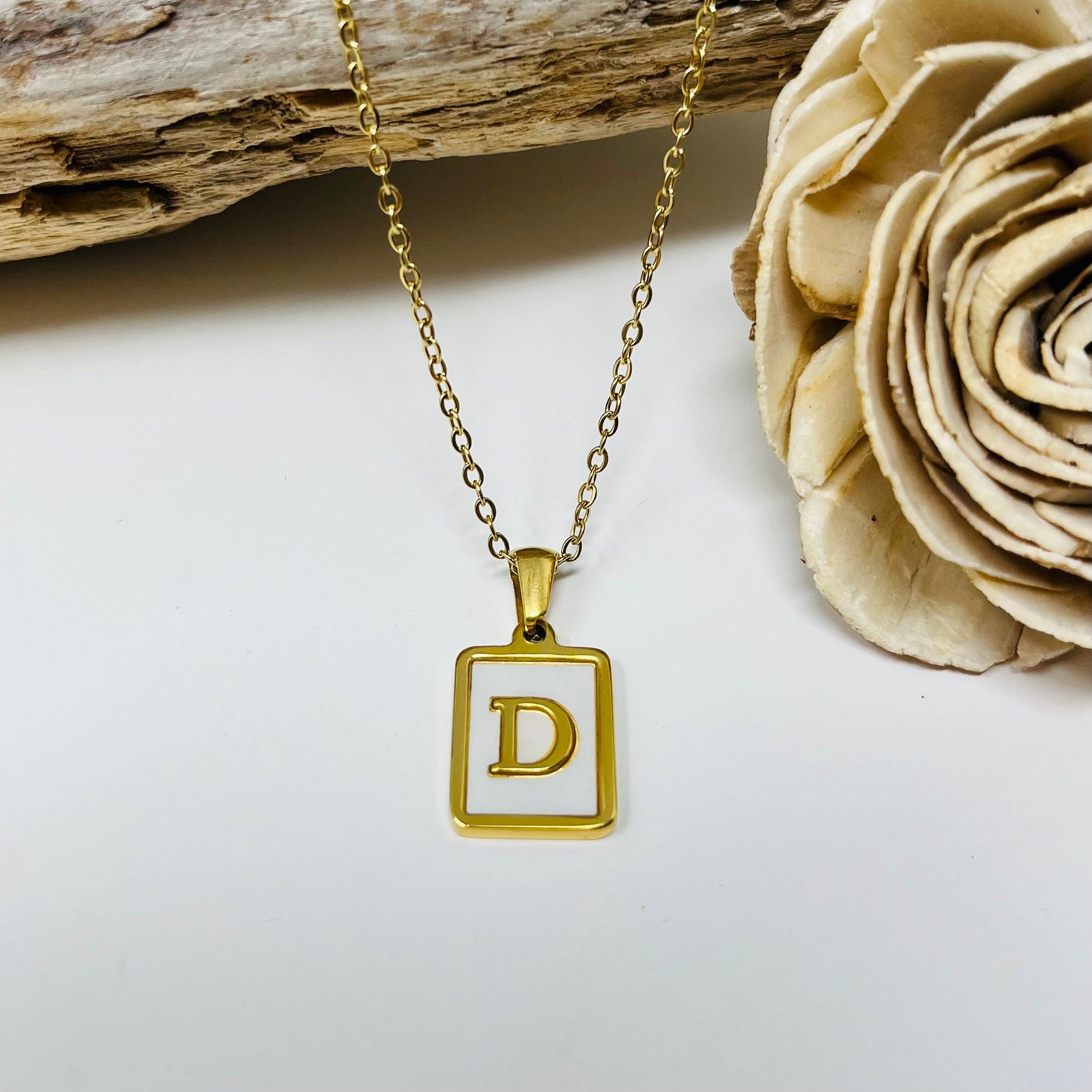 Family Initials Necklace, Personalised Gift for Grandmother – Dainty Rocks  Jewellery