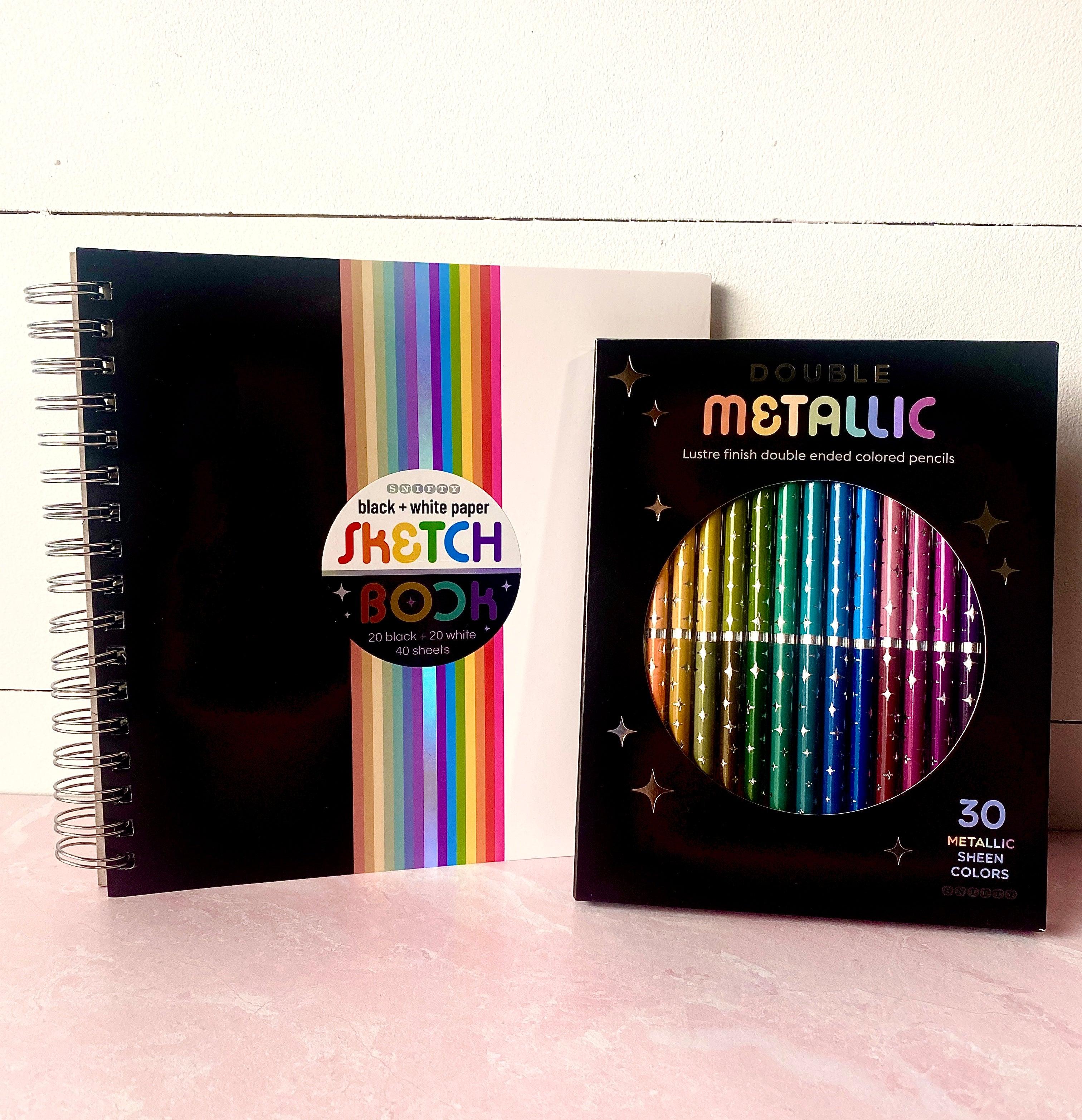 Double Metallic Colored Pencil Set