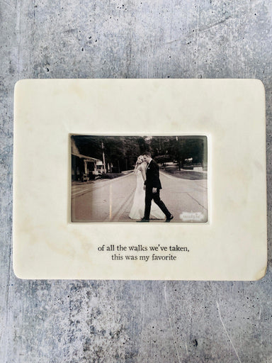 All The Walks Marble Wedding Frame - Vintage Soul