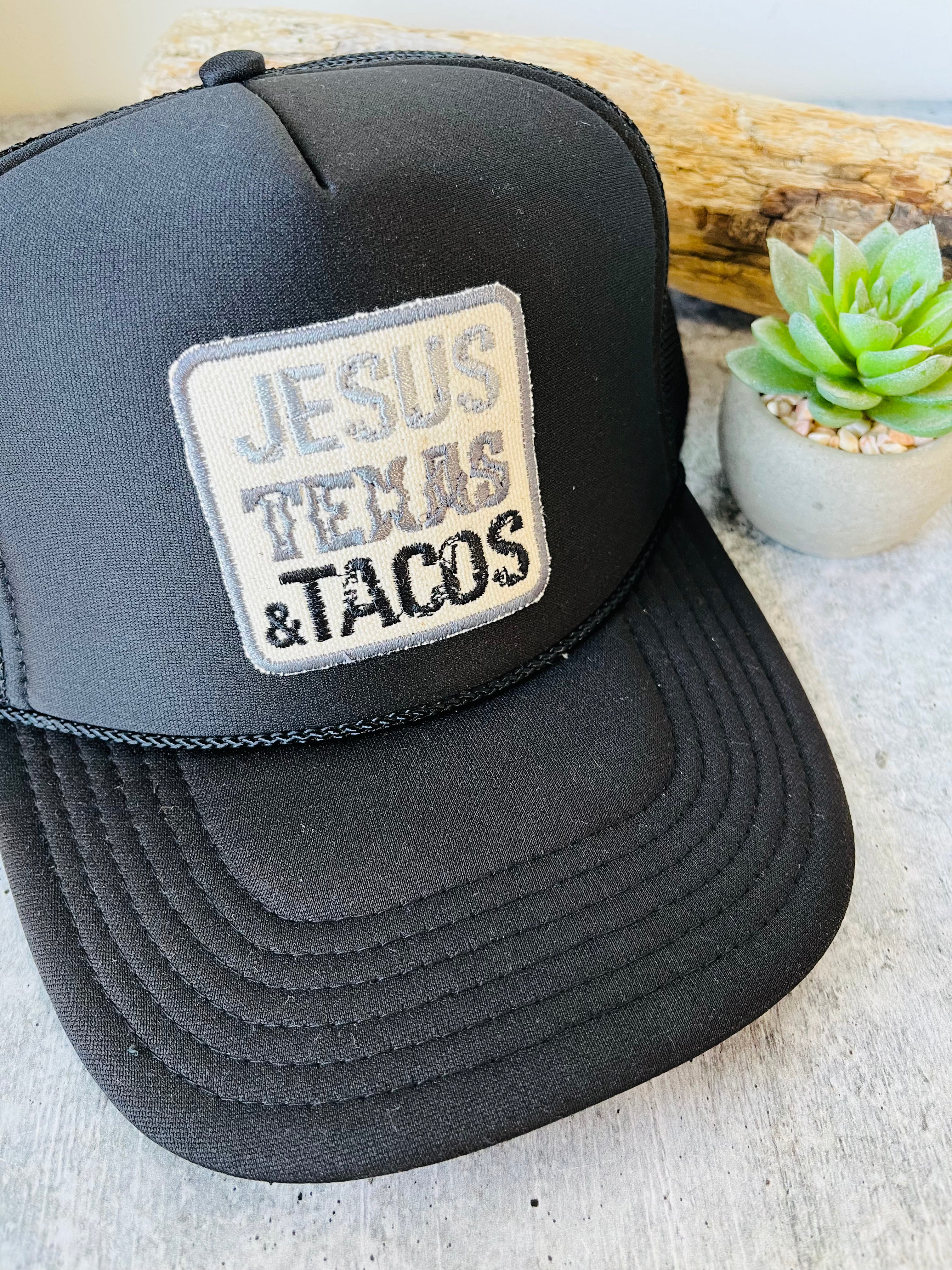 Jesus, Texas, & Tacos Trucker Hat - Vintage Soul